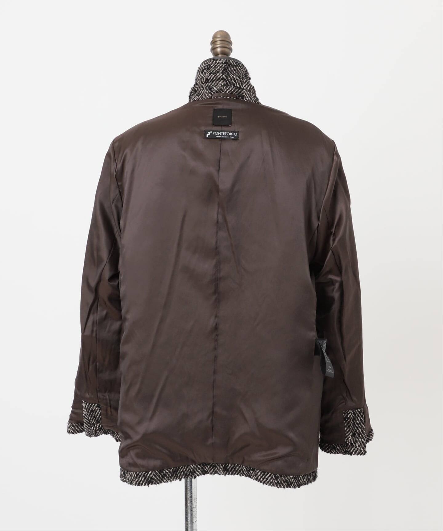 ヘリンボンツイードジャコット（その他ブルゾン／アウター）｜Spick