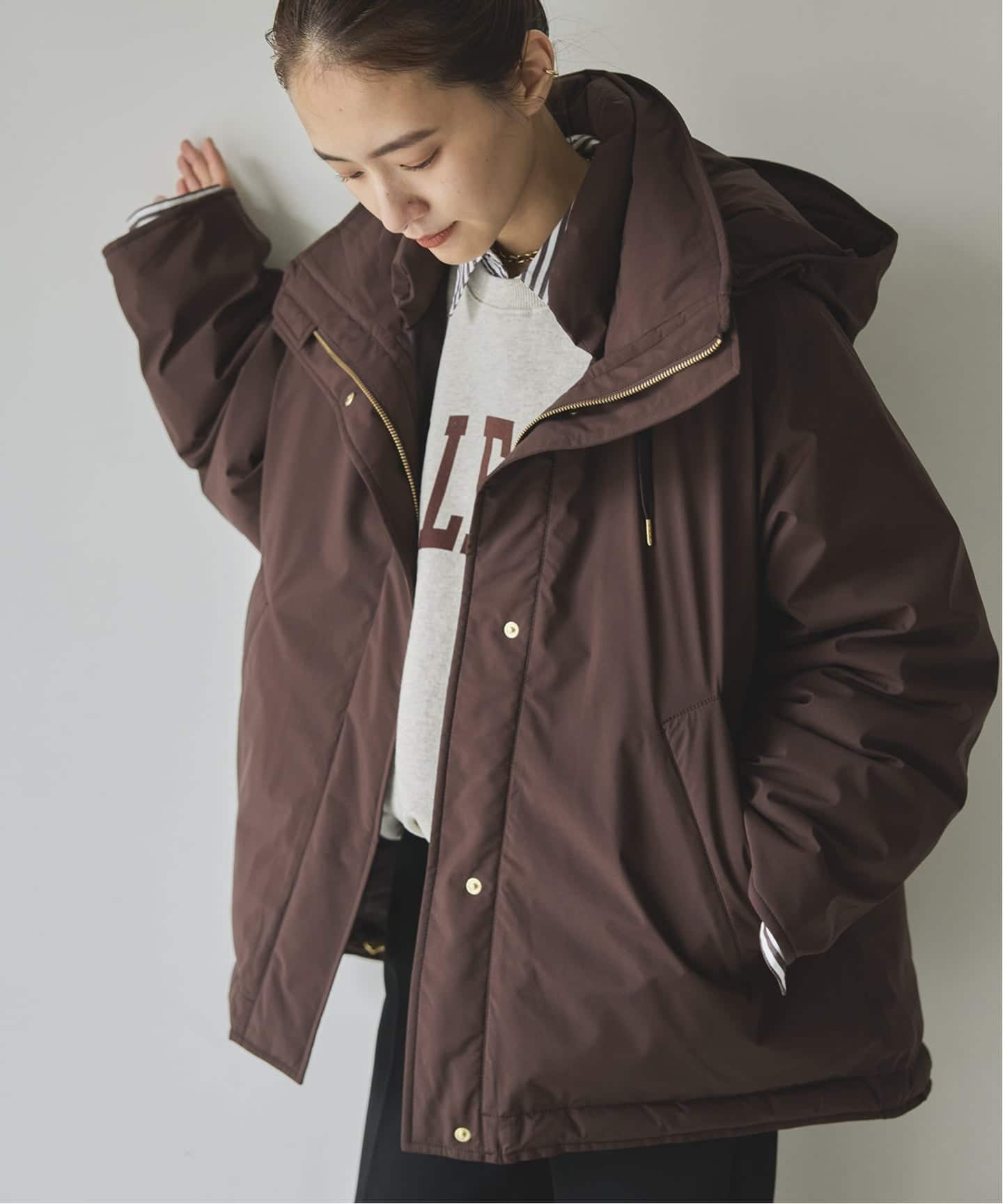 Spick and Span 2WAY撥水ダウンハーフコート　34 スピック＆スパン Spick & Span 《追加》2WAY撥水ダウンハーフコート