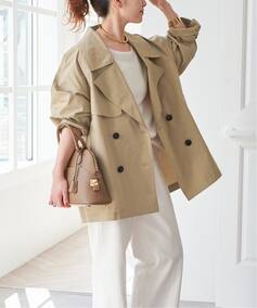 C/Pミドル丈トレンチコート