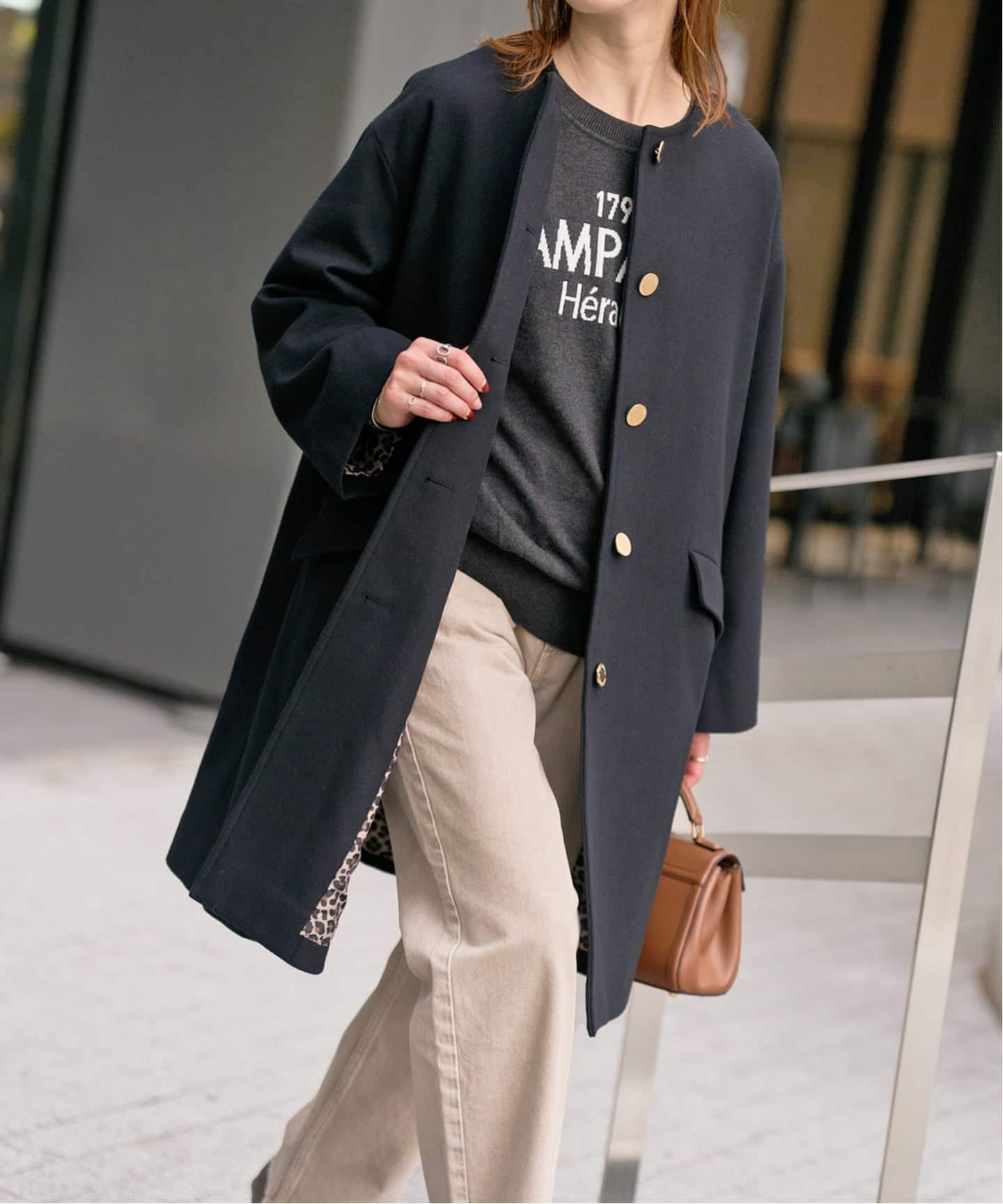 TRADITIONAL WEATHERWEAR / 別注LINTON N/C*（ノーカラーコート