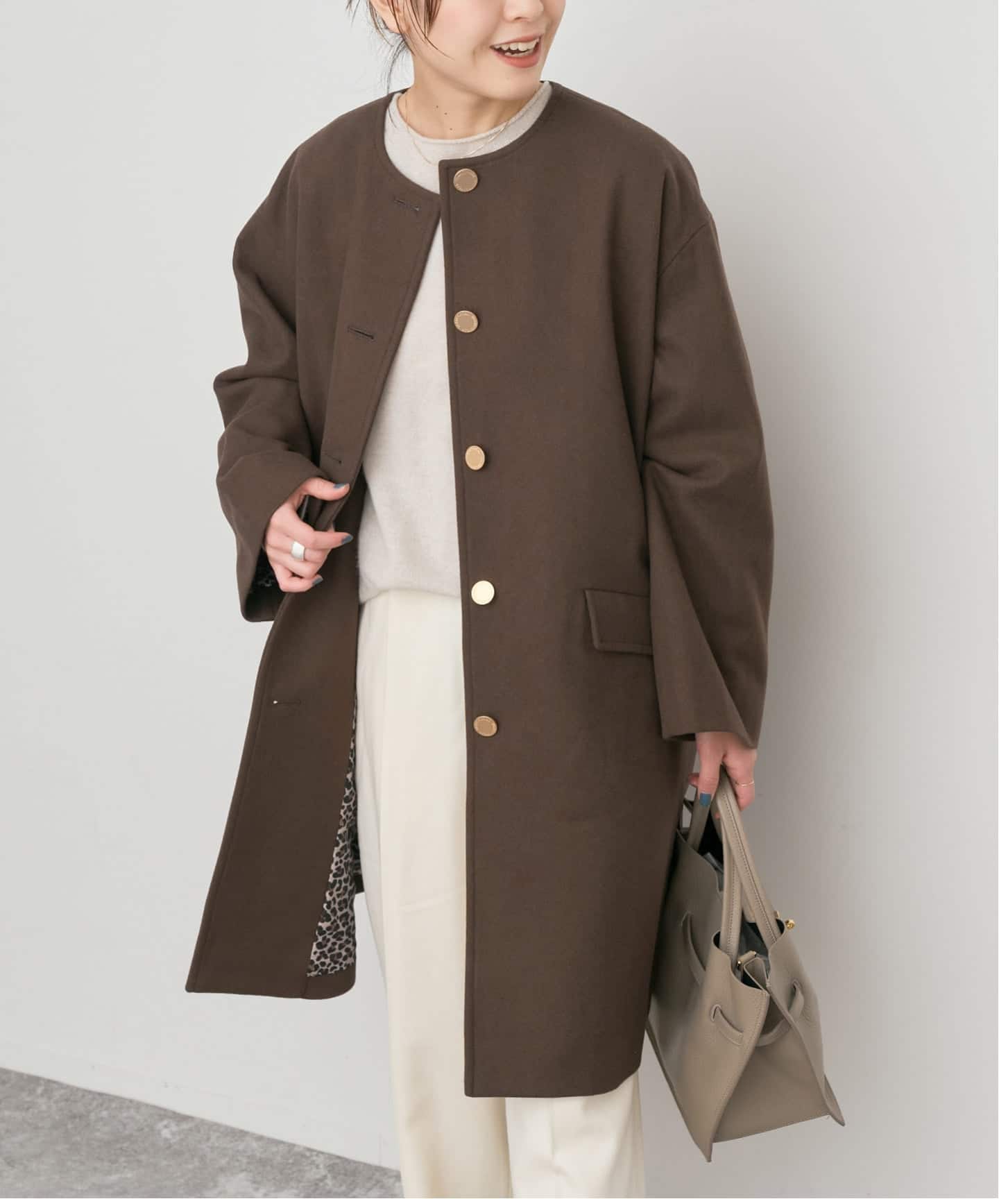 TRADITIONAL WEATHERWEAR / 別注LINTON N/C*（ノーカラーコート