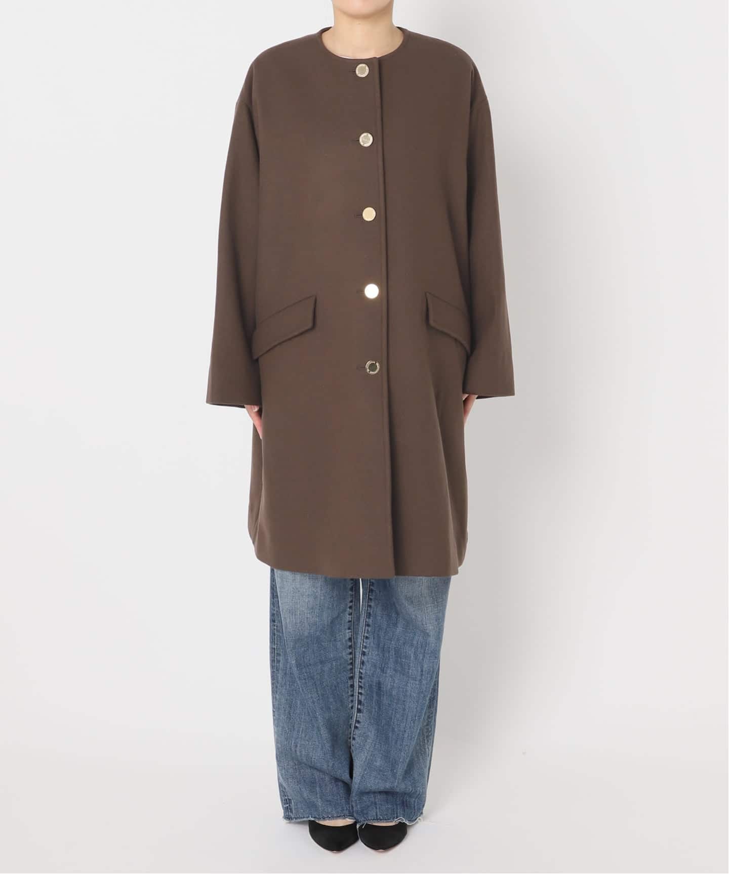 TRADITIONAL WEATHERWEAR / 別注LINTON N/C*（ノーカラーコート