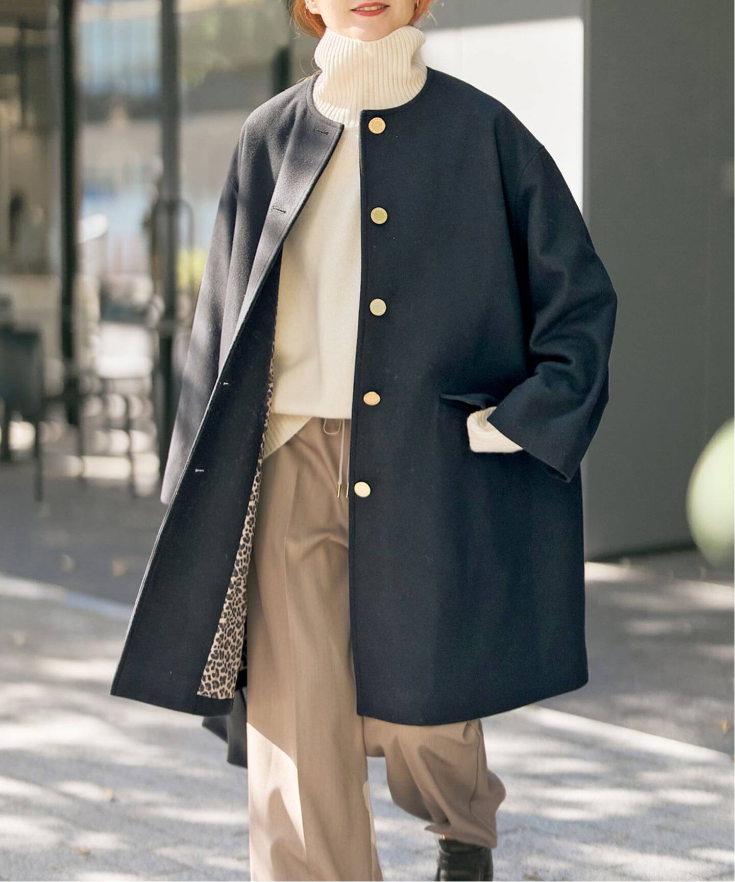 TRADITIONAL WEATHERWEAR / 別注LINTON N/C*（ノーカラーコート 