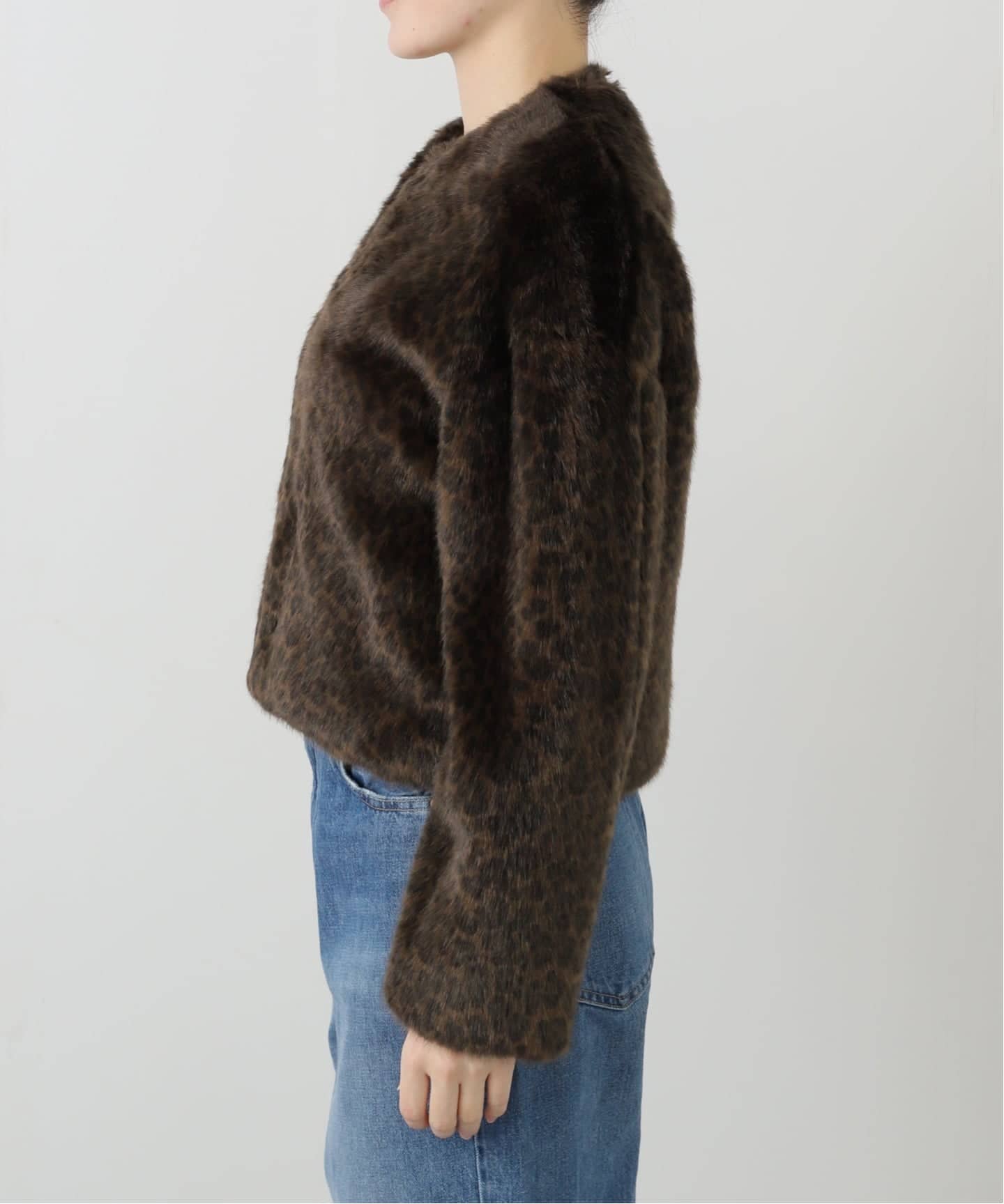 スピック＆スパン（Spick and Span）/TICCA / ティッカ レオパードファーショートコート TICCA / ティッカ レオパードファーショートコート（その他ブルゾン