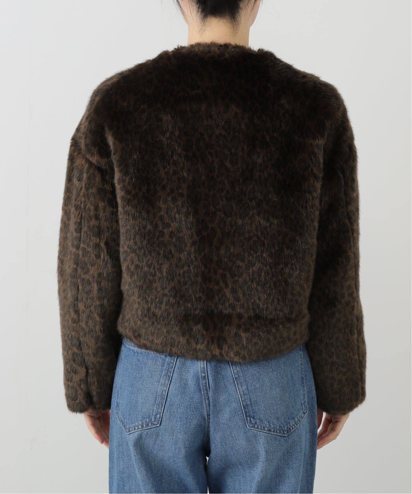 TICCA / ティッカ レオパードファーショートコート（その他ブルゾン