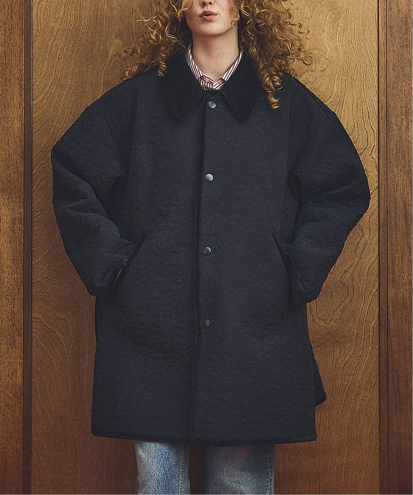 一部店舗+WEB限定》oblada / オブラダ FLOWER EMBROIDERY COAT（ステン