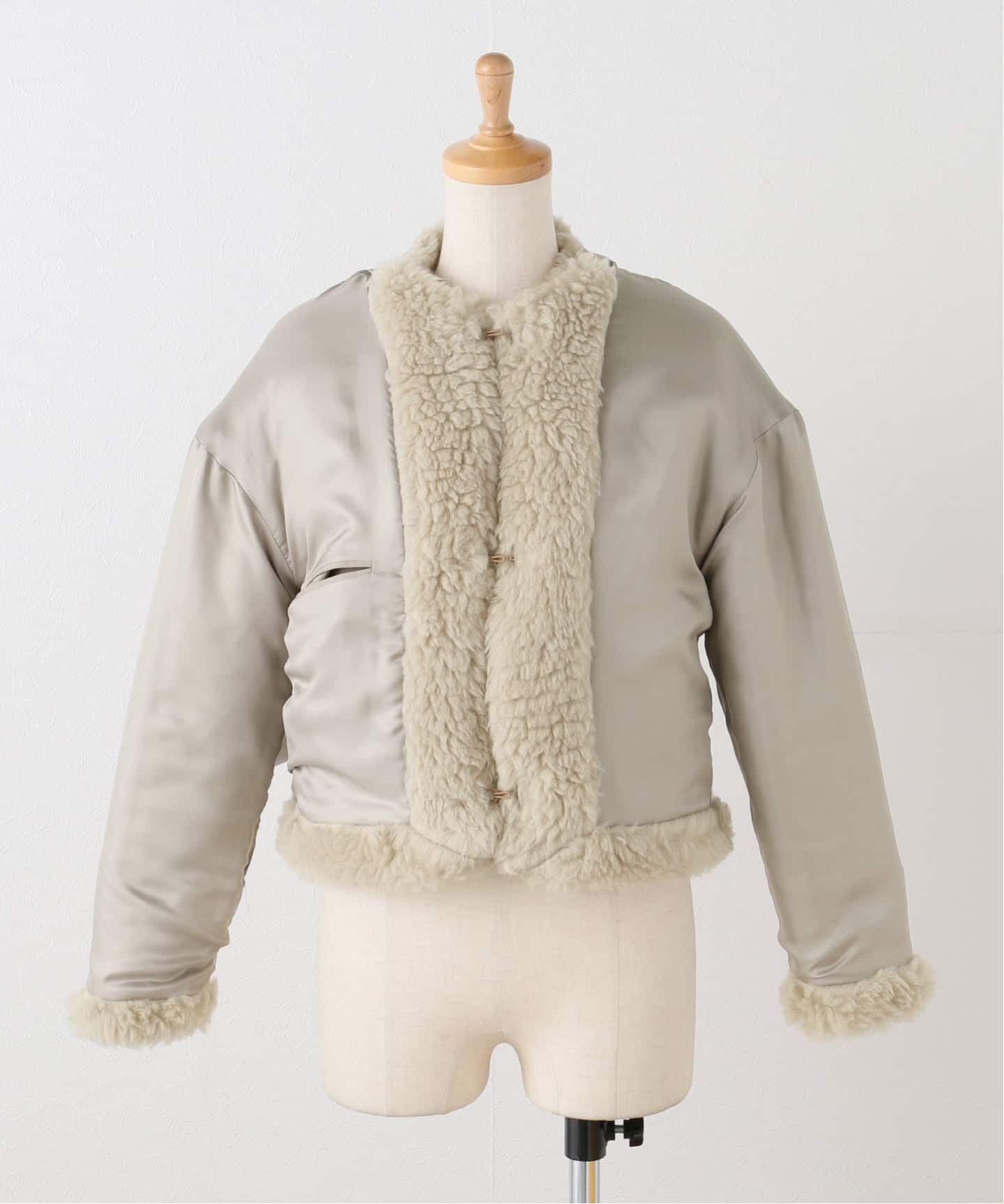 新品未使用✩ Spick and Span TICCAウールファーショートコート TICCA ウールファーショートコート（その他ブルゾン／アウター