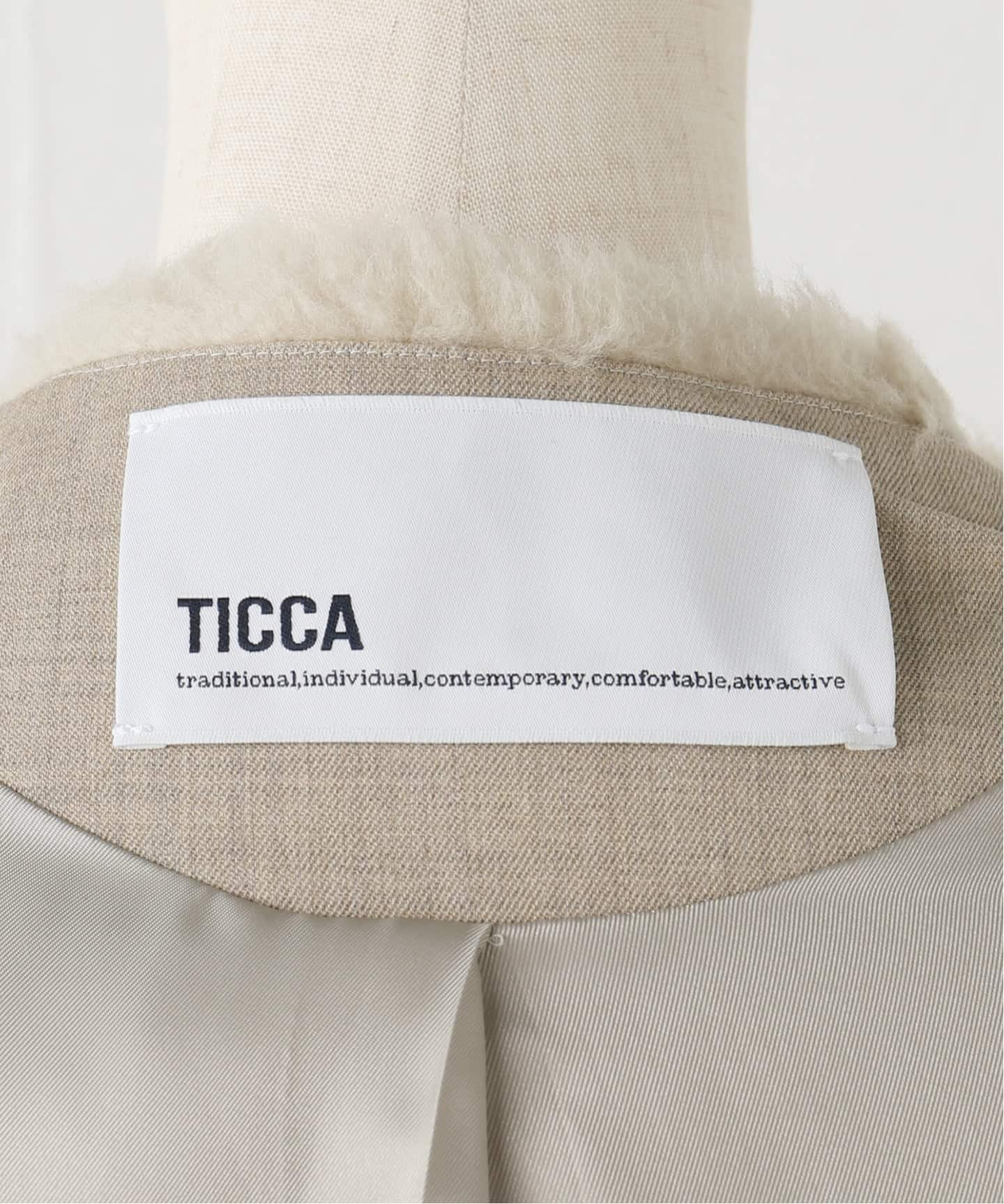 TICCA ウールファーショートコート（その他ブルゾン／アウター