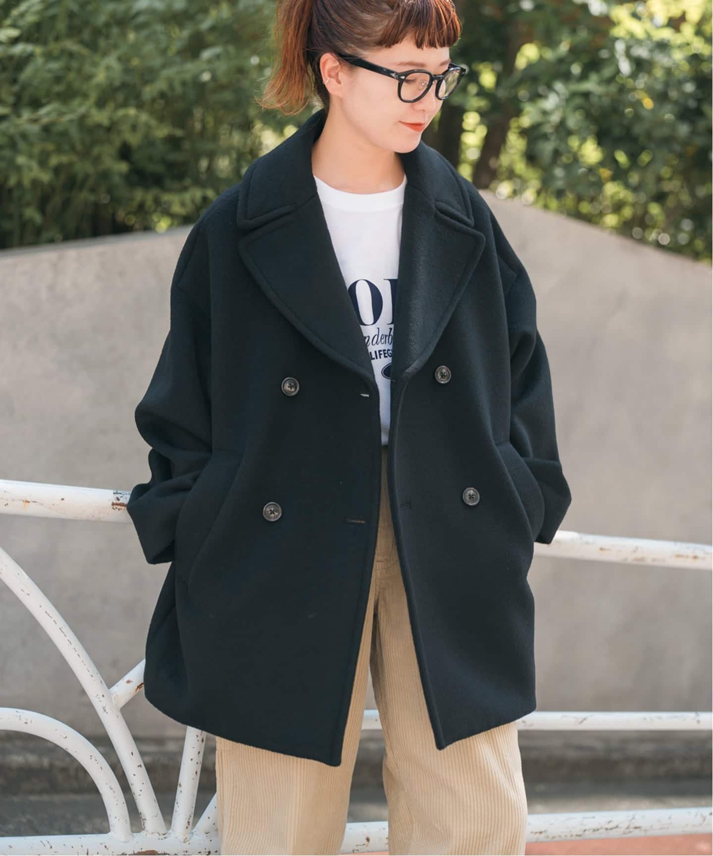 週末最終セール！完売商品TICCA ティッカ グレー ピーコート TICCA ピーコート | TICCA (Women)/ティッカ | 三越伊勢丹