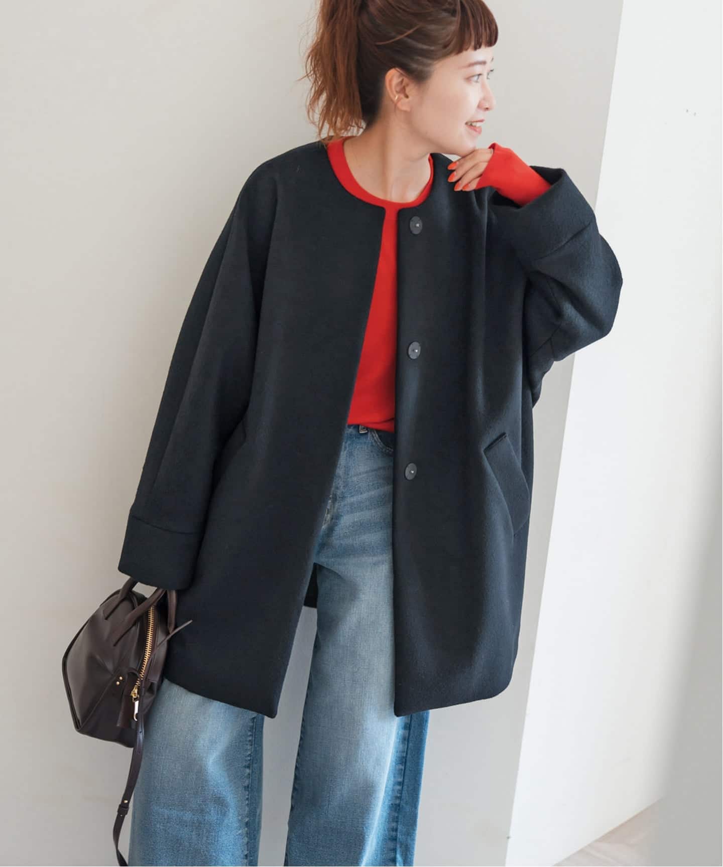 最終値下げ!! Spick and Span TICCA ティッカ テントコート 予約》TICCA / ティッカ ノーカラーテントコート(ノーカラー