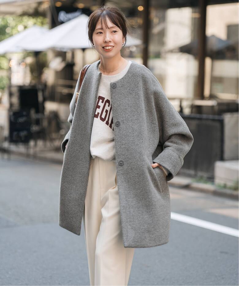 TICCA / ティッカ ノーカラーテントコート（ノーカラーコート）｜Spick 