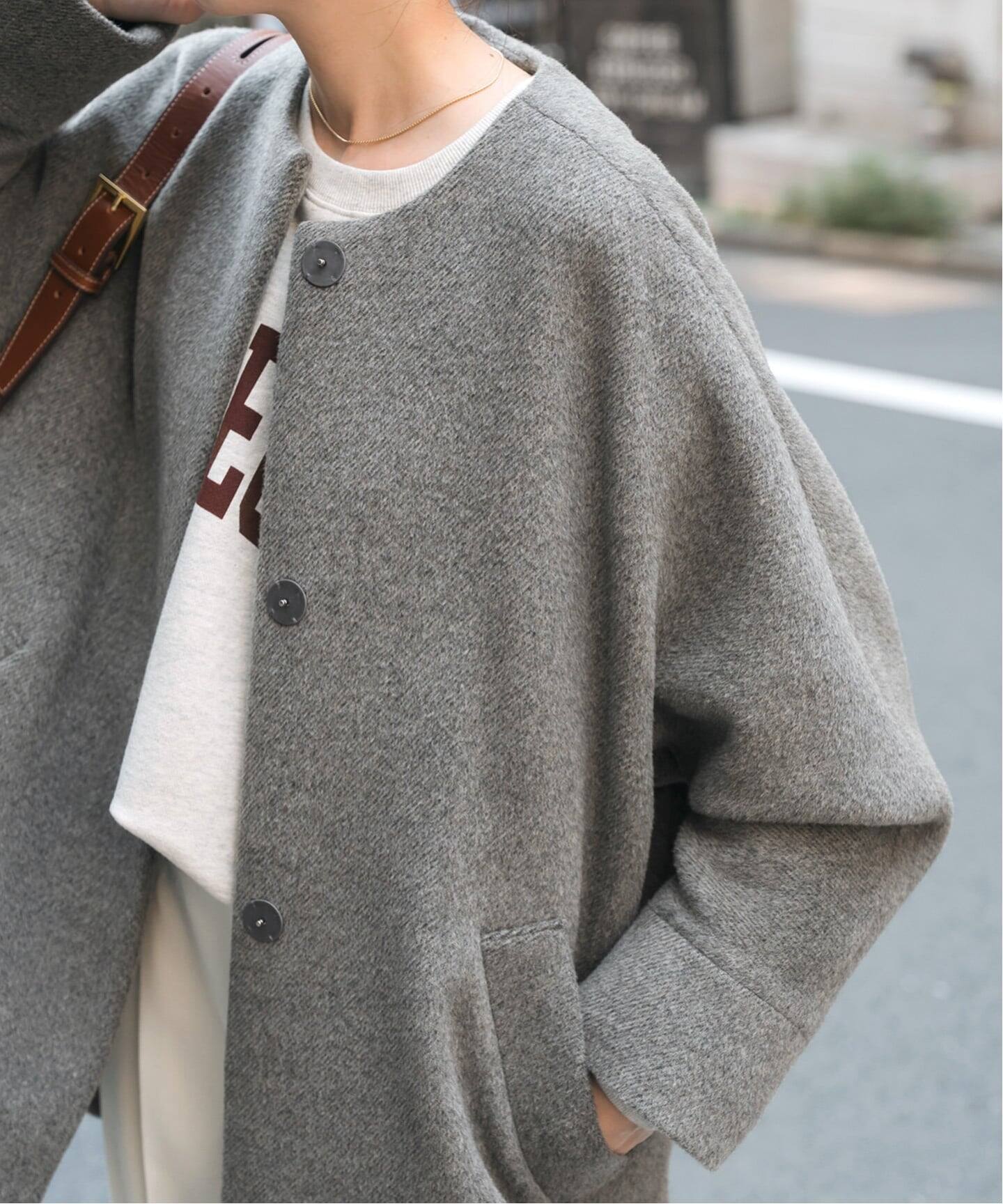 TICCA / ティッカ ノーカラーテントコート（ノーカラーコート）｜Spick