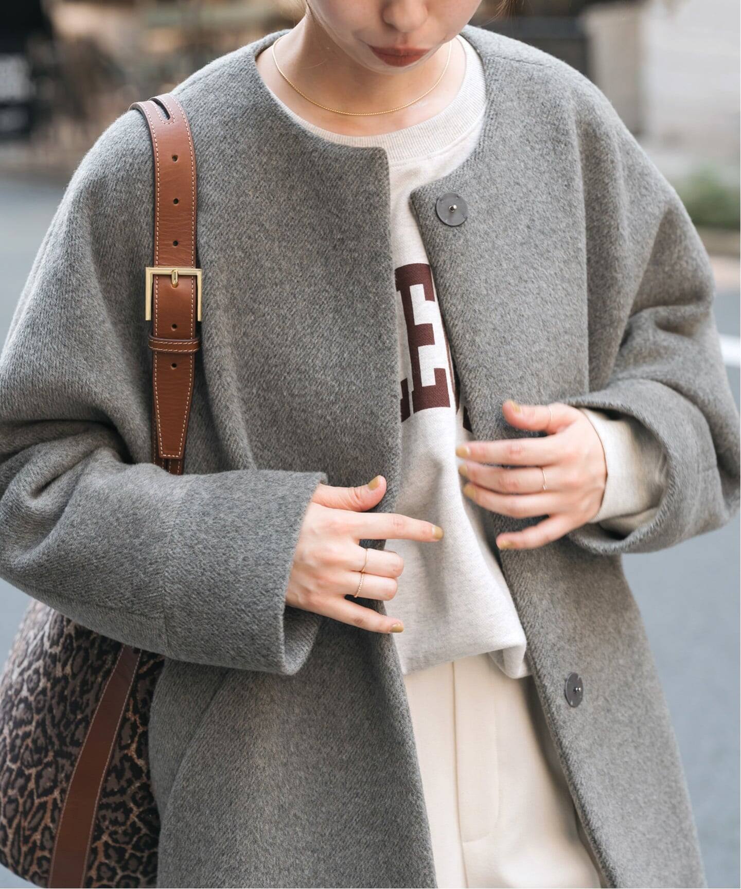 TICCA / ティッカ ノーカラーテントコート（ノーカラーコート）｜Spick 
