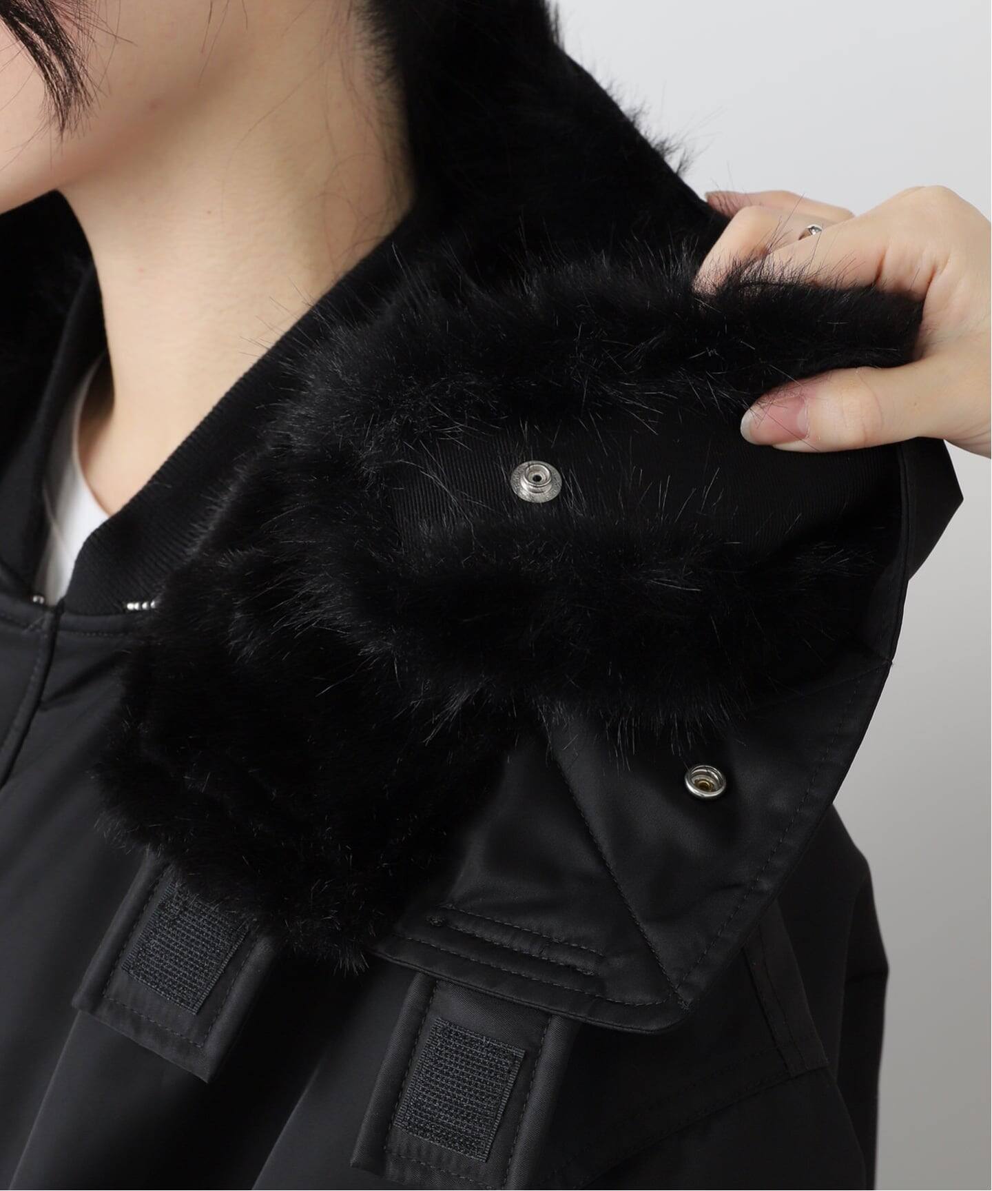 WEB限定》upper hights/アッパーハイツ THE U-2 LONG HOODIE（中綿