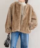 HAVELESS/ハブレス BLAIR FAUX FUR JACKET(マフラー付き)