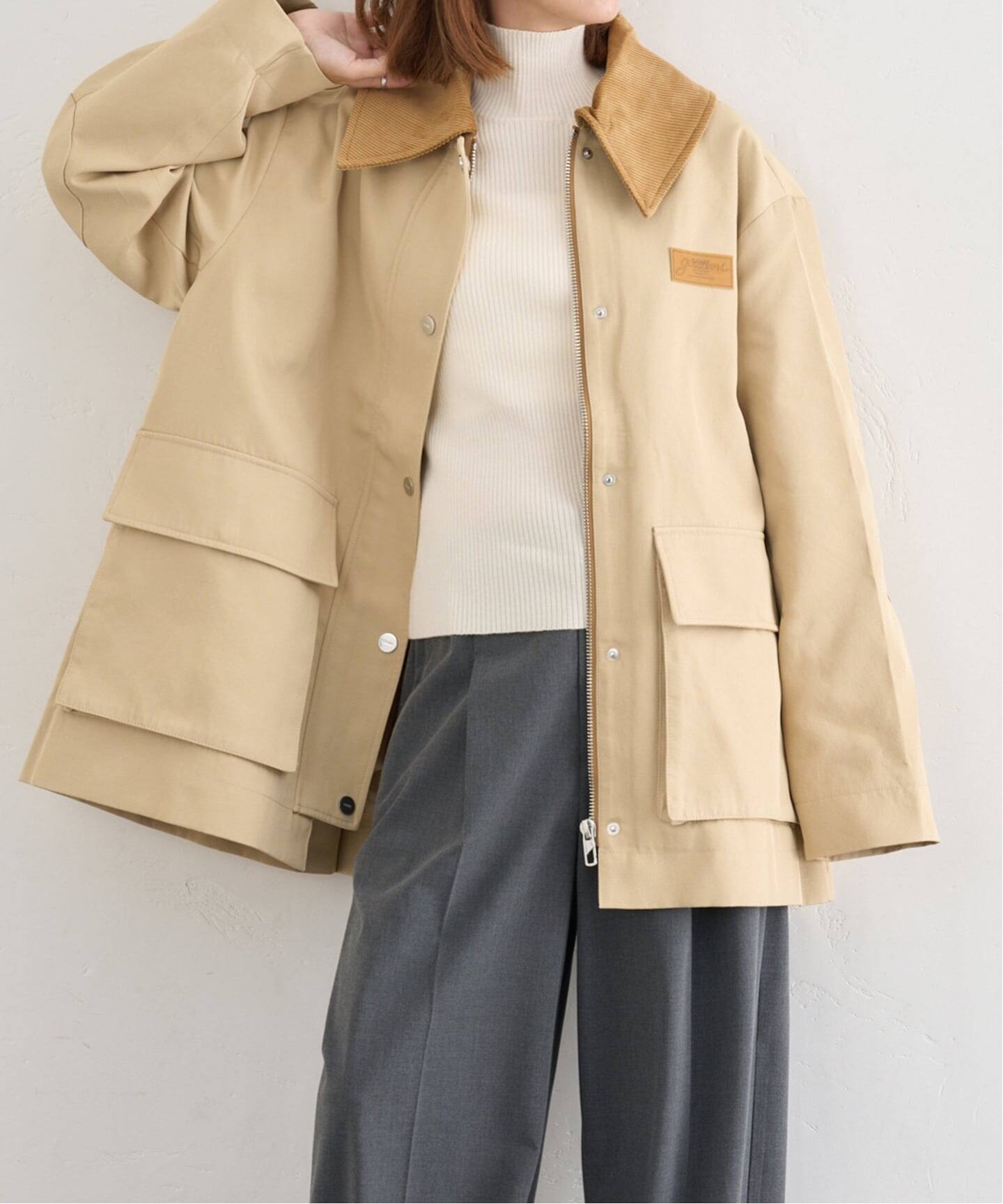 GANNI/ガニー Heavy Twill Midi Jacket（その他ブルゾン／アウター