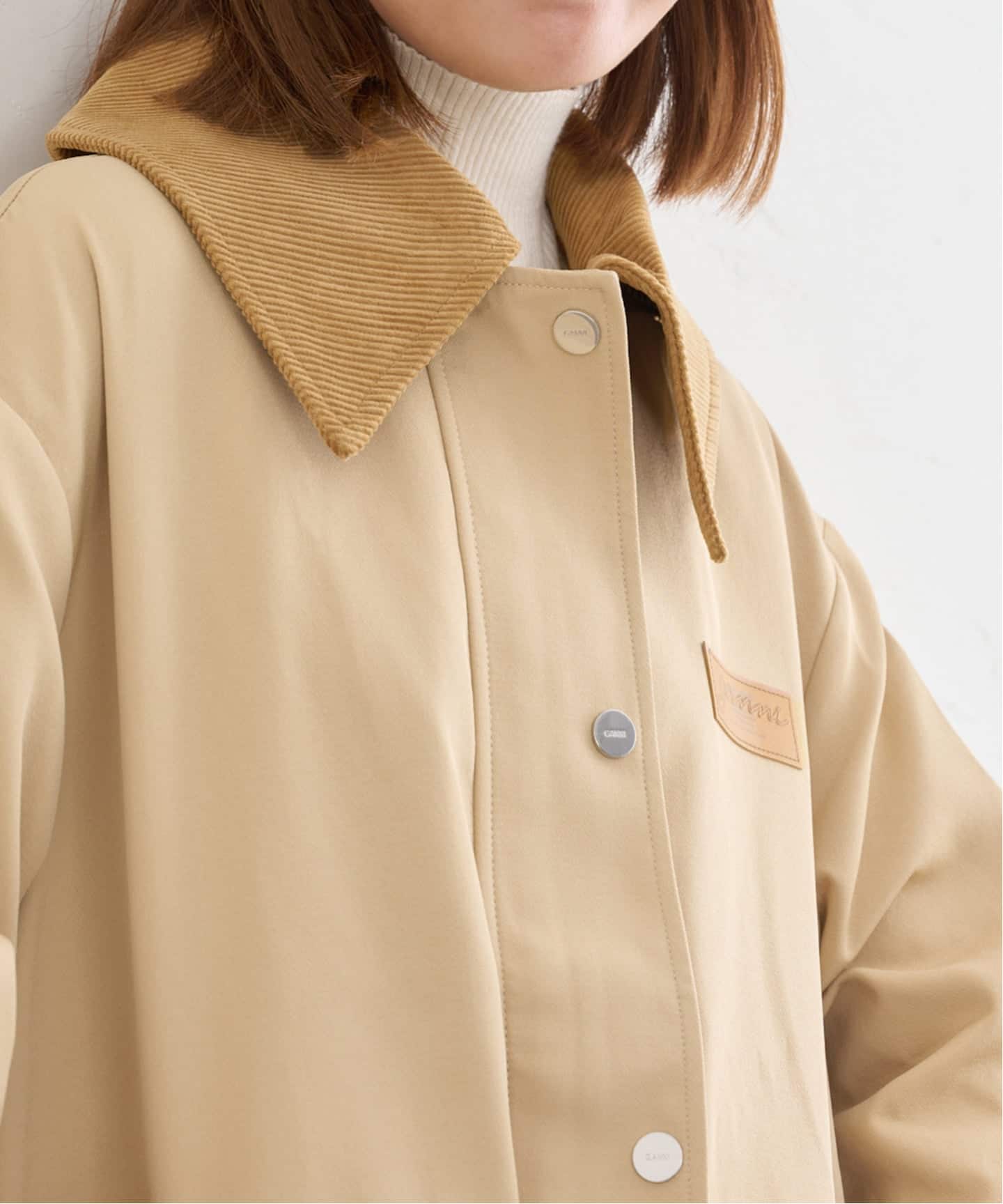 GANNI/ガニー Heavy Twill Midi Jacket(その他ブルゾン GANNI/ガニー Heavy Twill Midi Jacket(その他ブルゾン