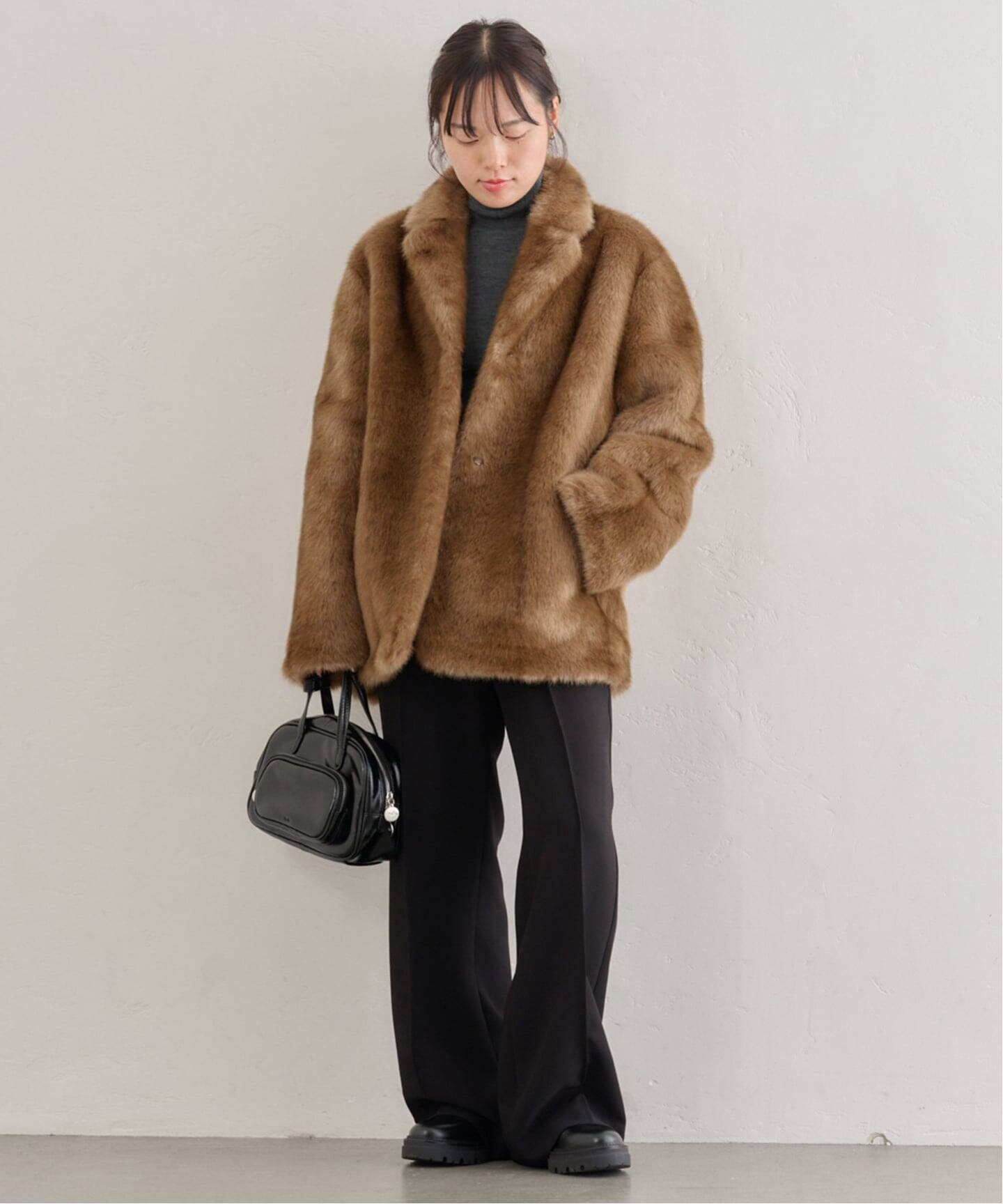 ジャケット・アウター DIANTE PREMIUM ECO FUR JACKET HAVELESS/ハブレス JENNIE ECO FUR MUSTANG JACKET（その他ブルゾン