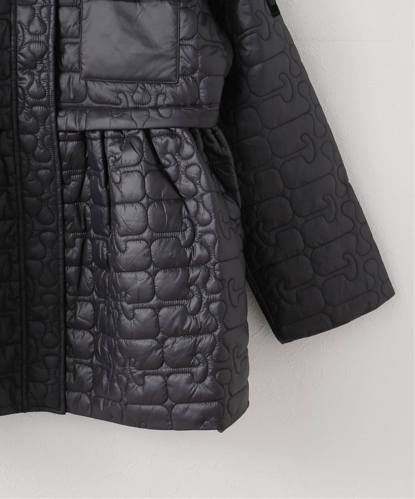 GANNI/ガニー Shiny Quilt Midi Jacket w. Flare（その他ブルゾン