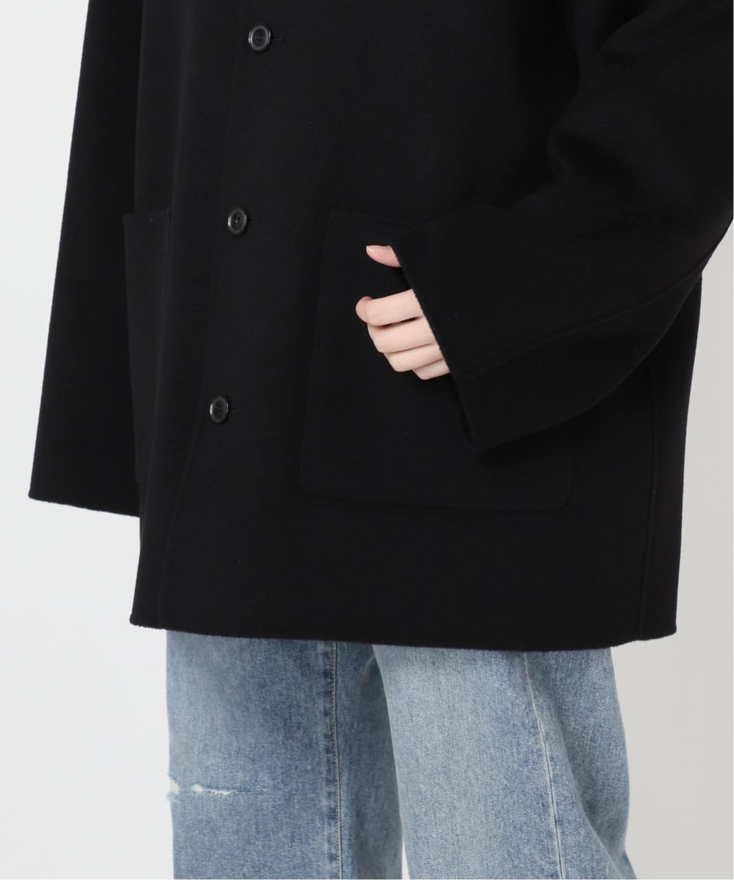 ハミルトンバルカラーミドルコート（ステンカラーコート）｜FRAMeWORK