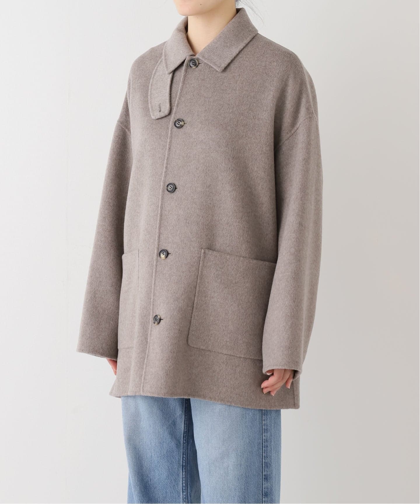 ハミルトンバルカラーミドルコート（ステンカラーコート）｜FRAMeWORK