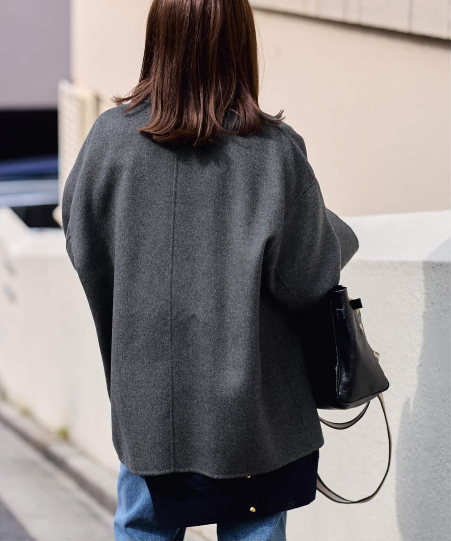 ≪追加≫ハミルトンバルカラーミドルコート 4（グレー）（ステンカラー