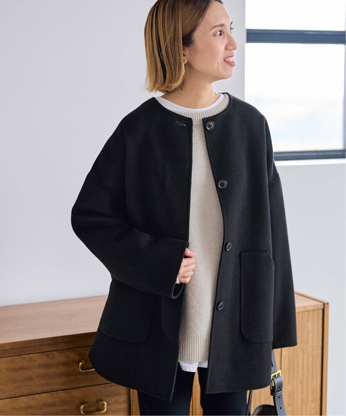 ≪WEB限定追加≫ハミルトンリバークルーネックコート 2（ノーカラー