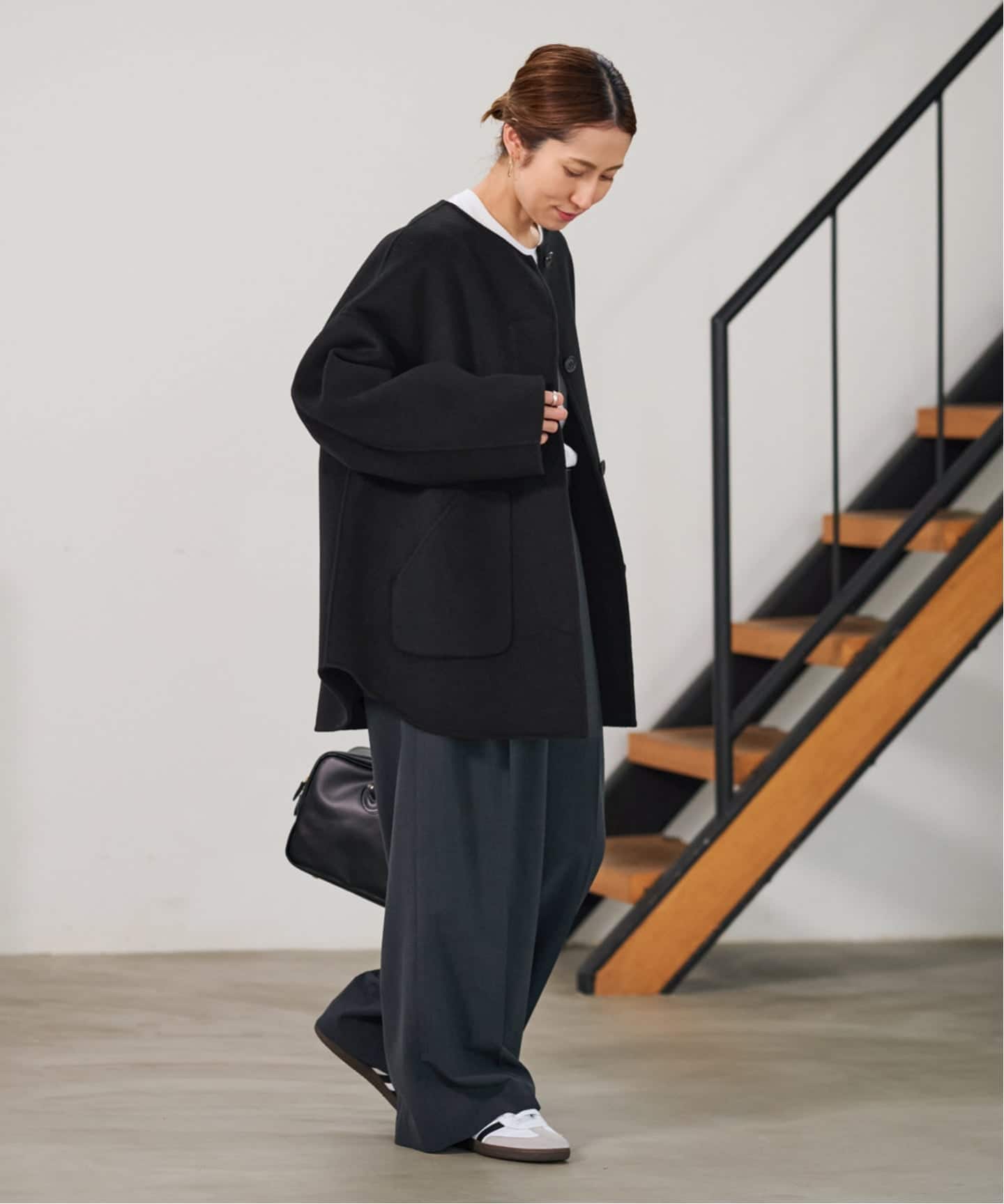 ≪WEB限定追加≫ハミルトンリバークルーネックコート 2（ノーカラー