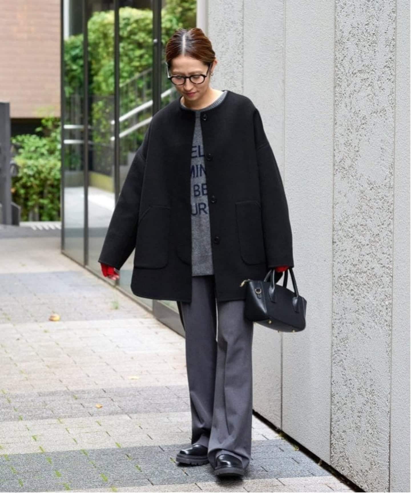 ≪WEB限定追加≫ハミルトンリバークルーネックコート 2（ノーカラー