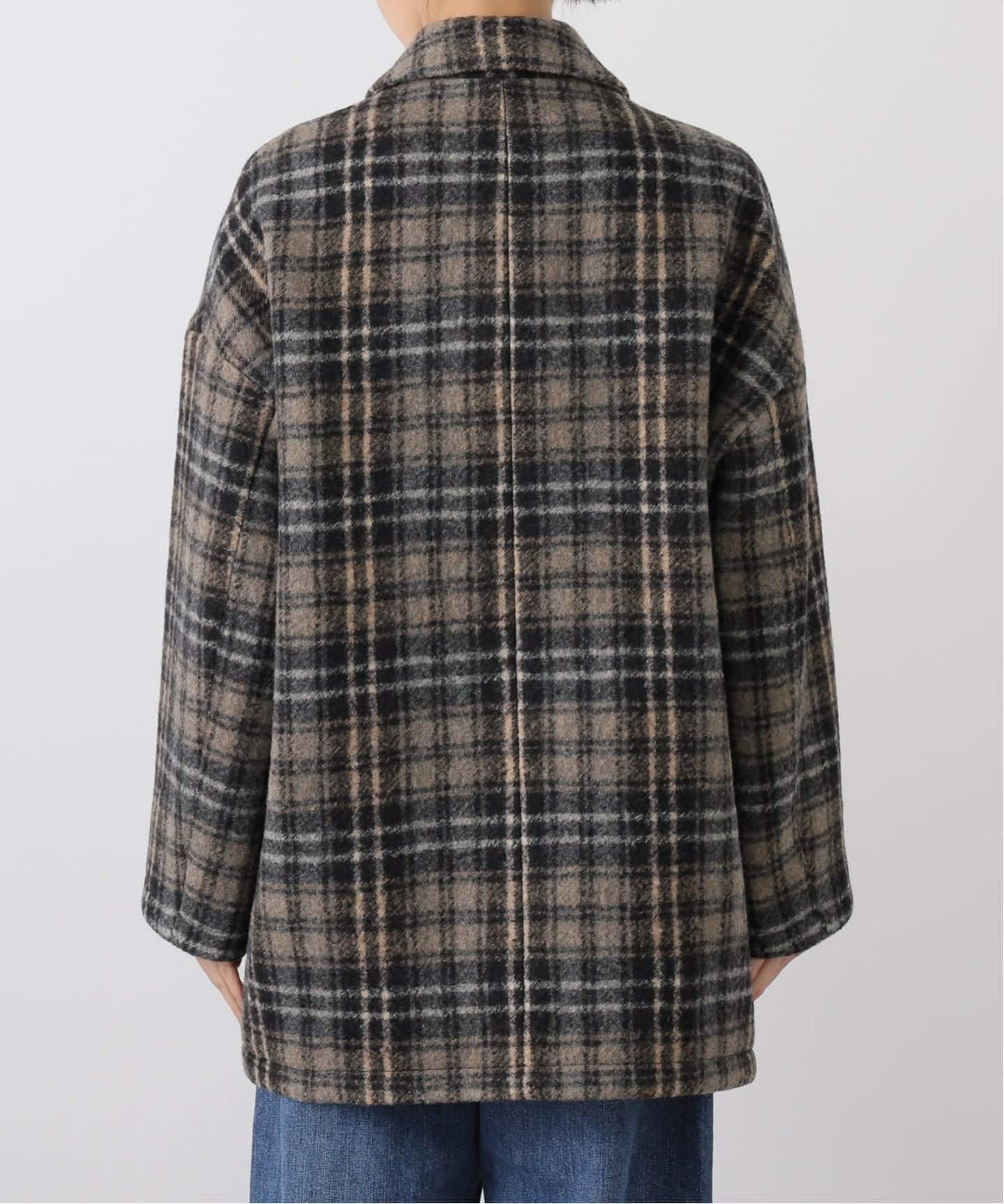 PRIMAチェックコート（ステンカラーコート）｜FRAMeWORK（フレーム