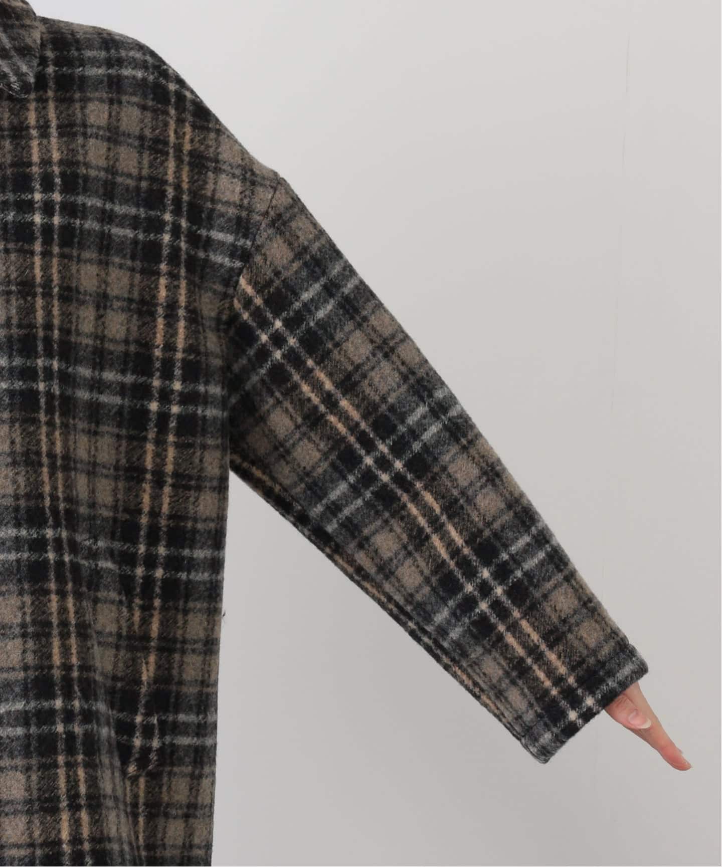 PRIMAチェックコート（ステンカラーコート）｜FRAMeWORK（フレーム