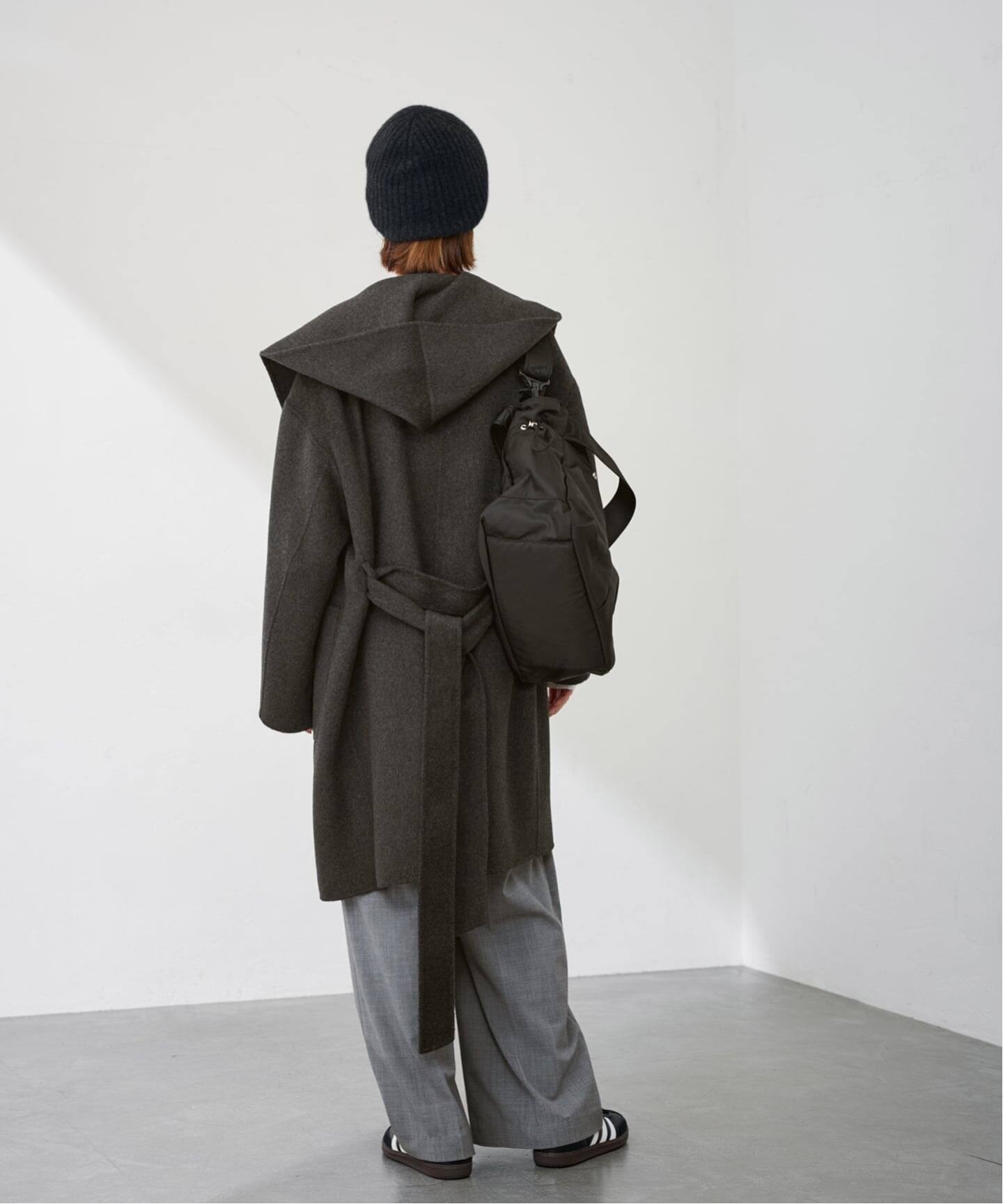 SUPER160'sフーディショートコート（フードコート）｜FRAMeWORK