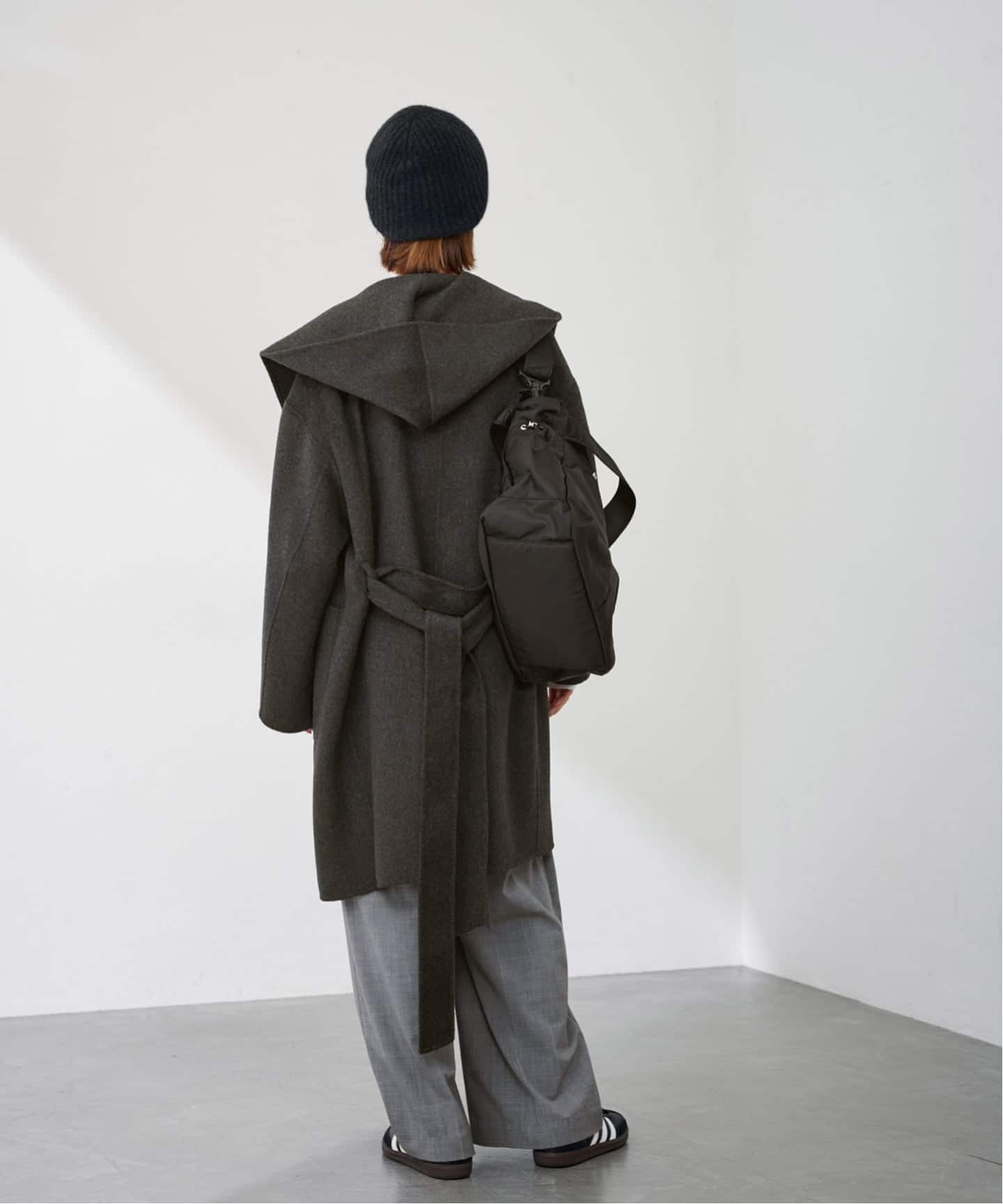 SUPER160'sフーディショートコート（フードコート）｜FRAMeWORK