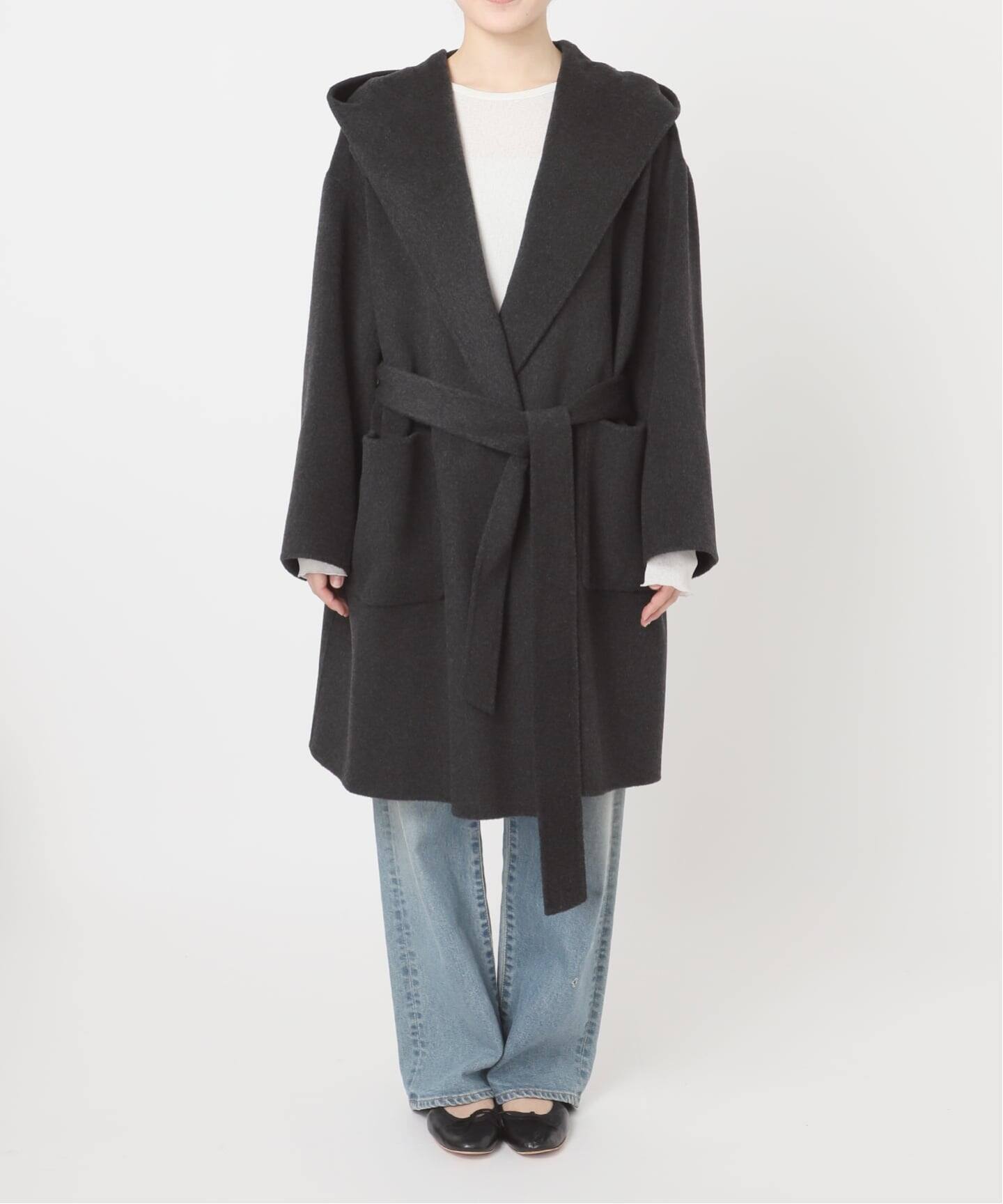 SUPER160'sフーディショートコート（フードコート）｜FRAMeWORK