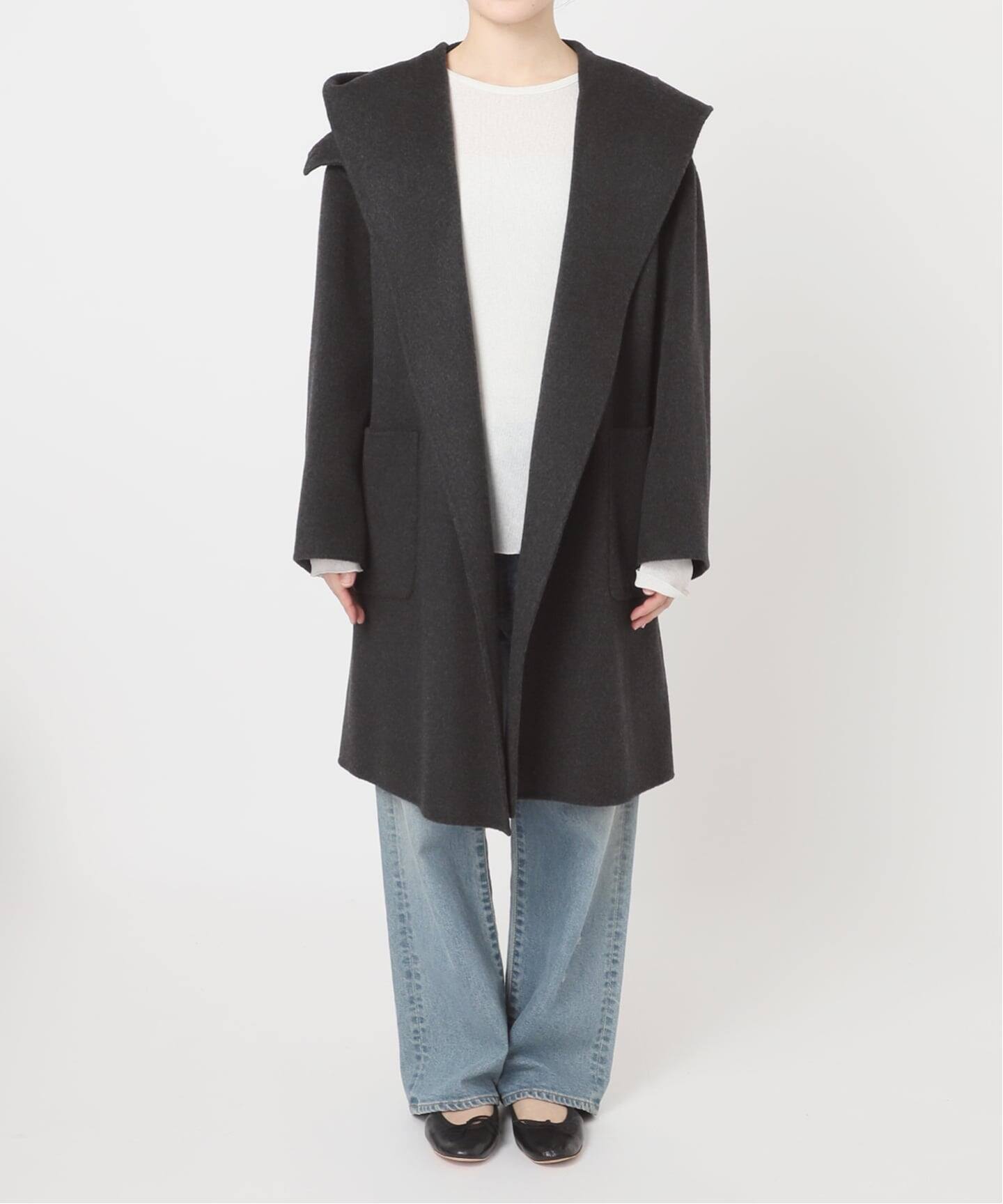 SUPER160'sフーディショートコート（フードコート）｜FRAMeWORK