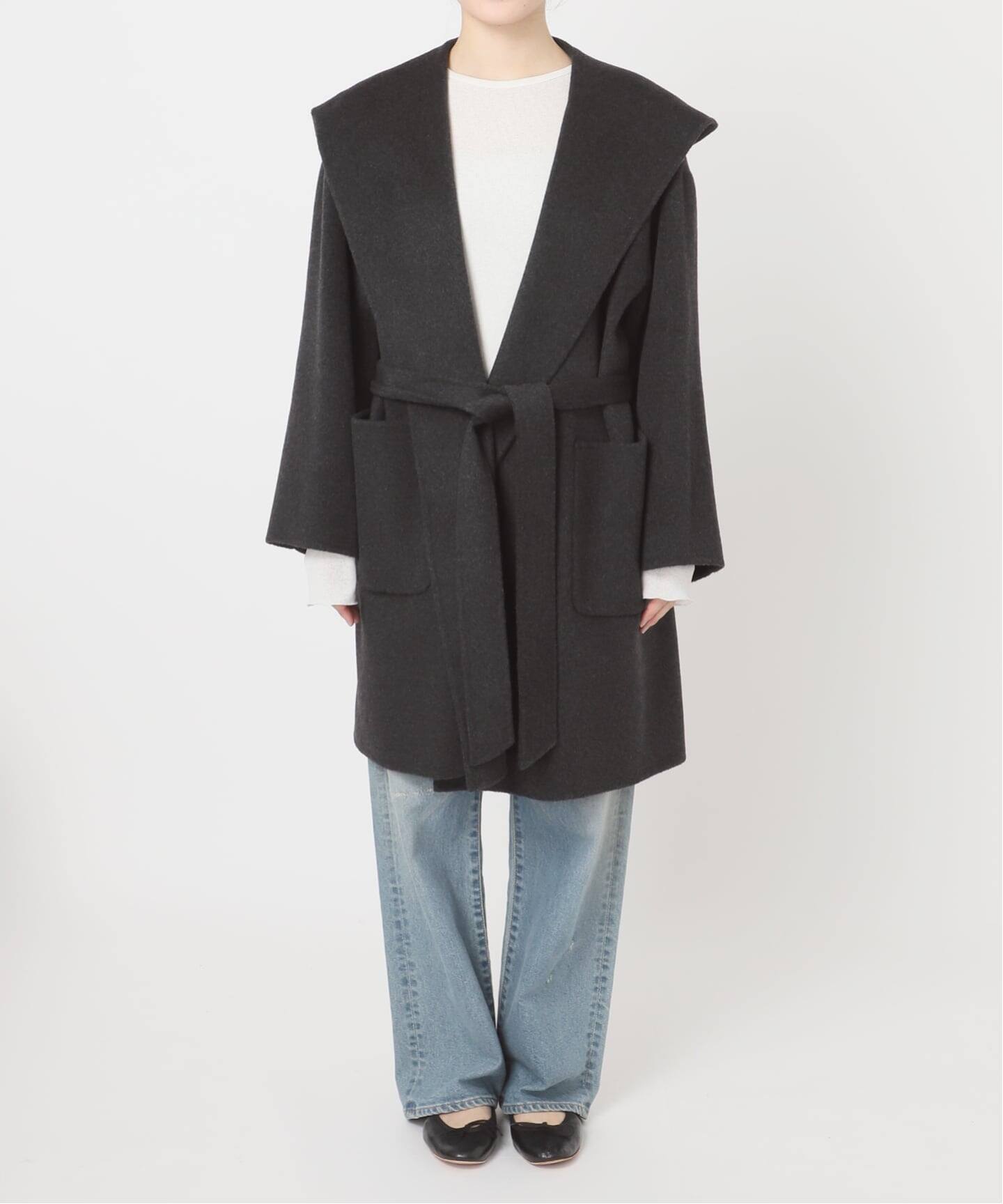 SUPER160'sフーディショートコート（フードコート）｜FRAMeWORK