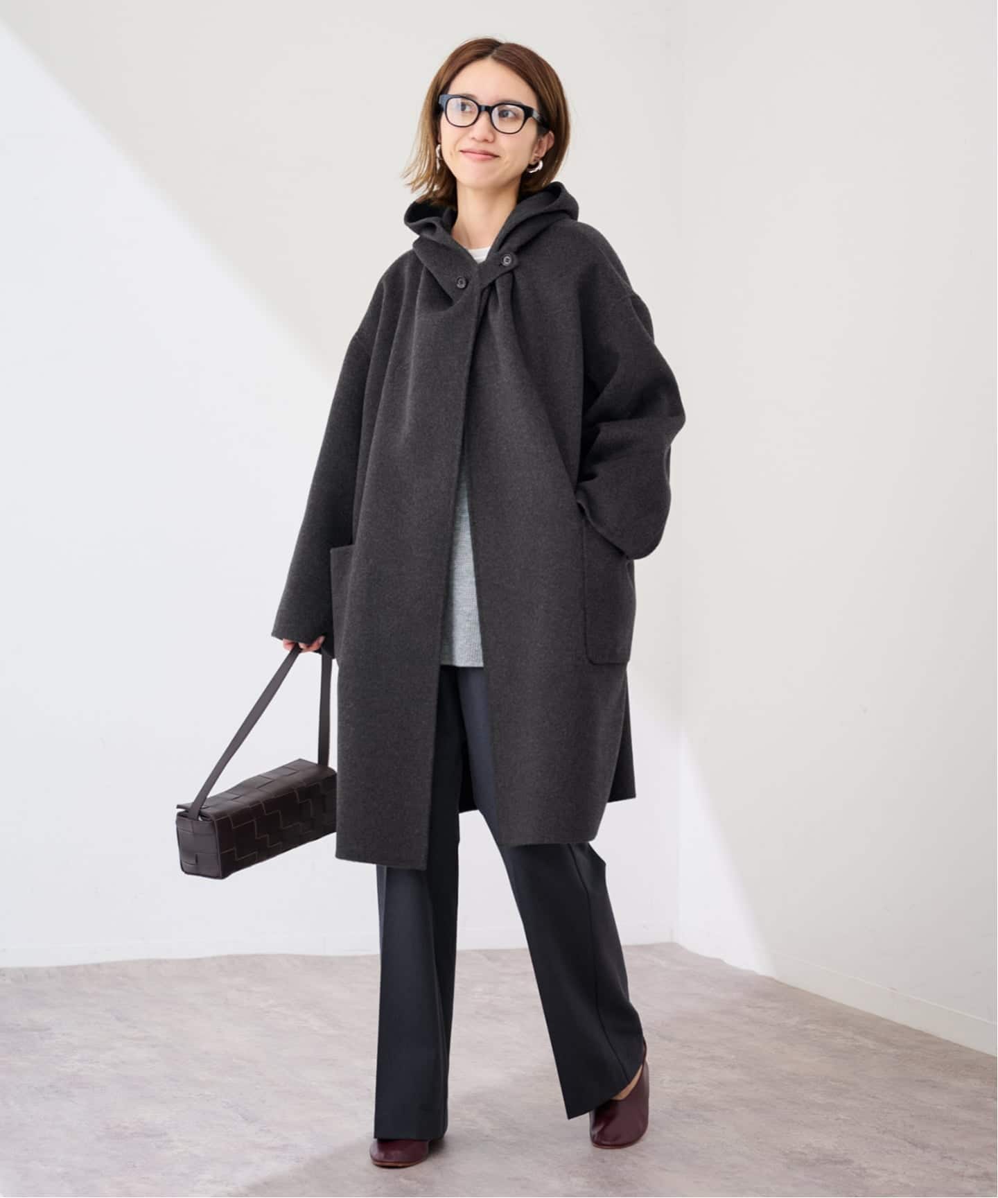 ≪追加≫SUPER160'sフーディショートコート 2（フードコート