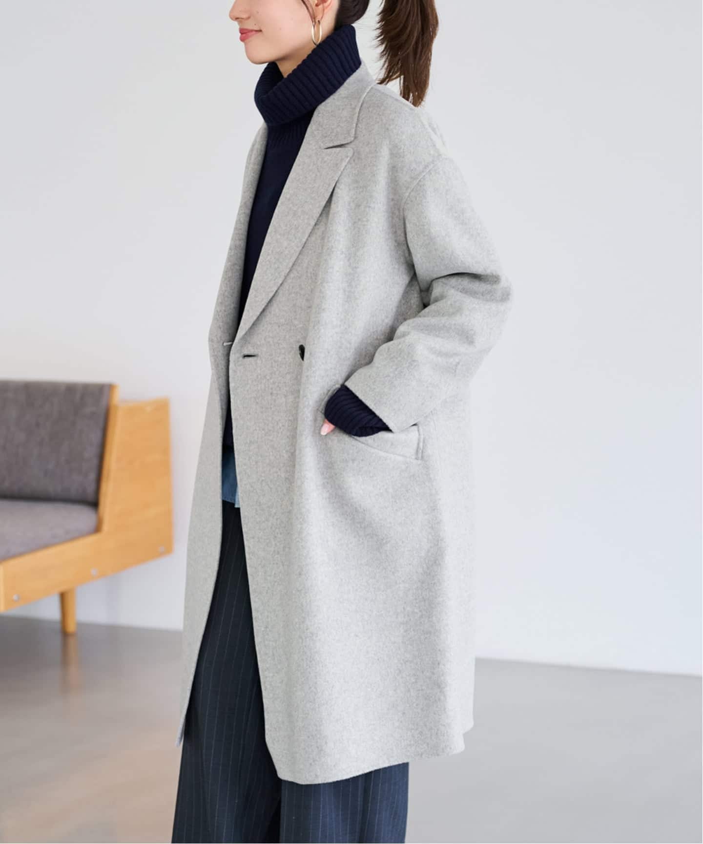 ≪追加≫SUPER160'sダブルブレストコート 2（チェスターコート