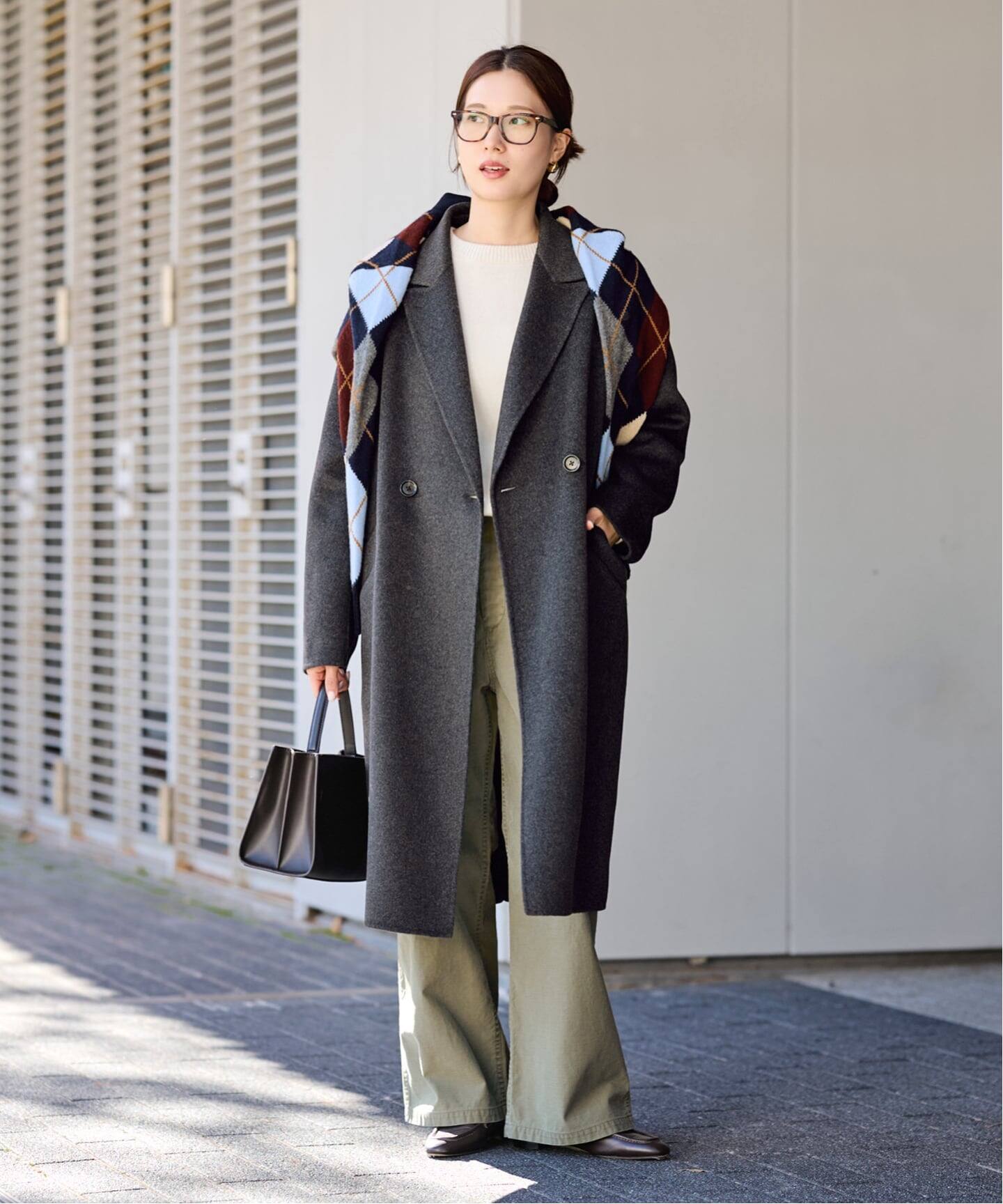 YS パッチワーク ダブルブレストコート YS パッチワーク ダブルブレストコート ≪追加≫SUPER160sダブル