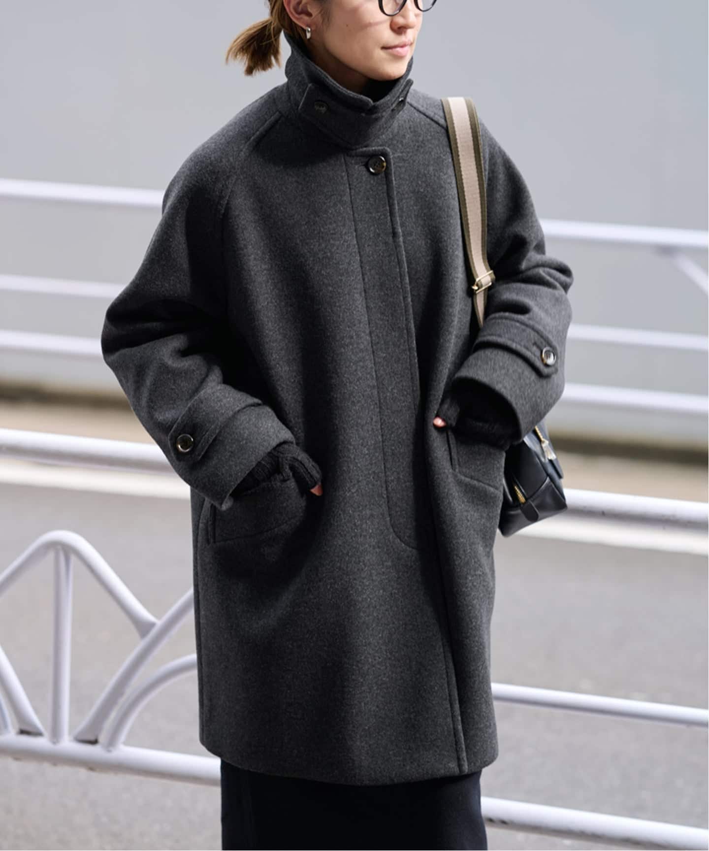 フレームワーク ラムウールMIXシャルムバルカラーコート FRAMeWORK（フレームワーク）の「ラムウールMIXシャルムバル