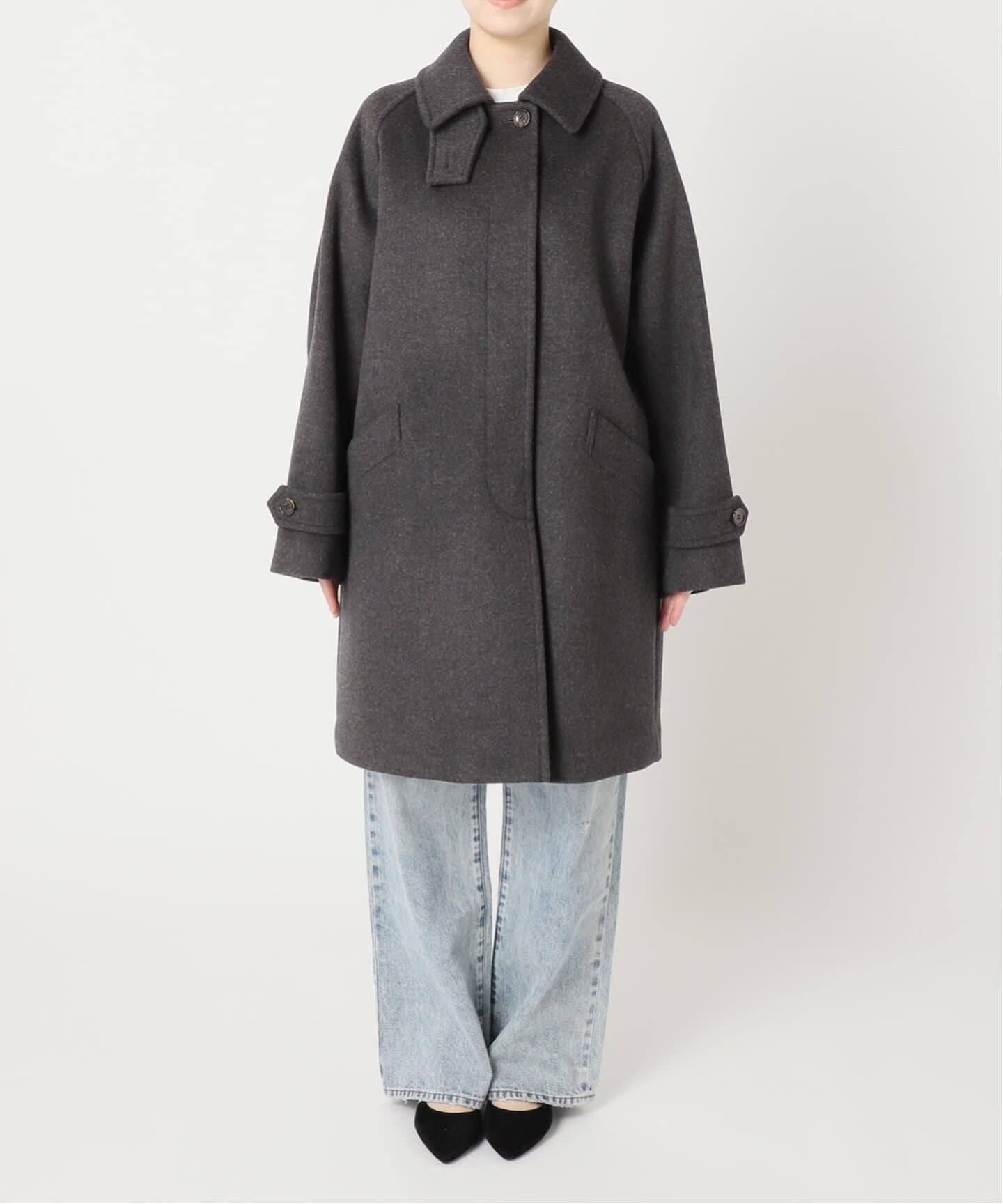 ≪追加≫ラムウールMIXシャルムバルカラーコート 2（ステンカラー