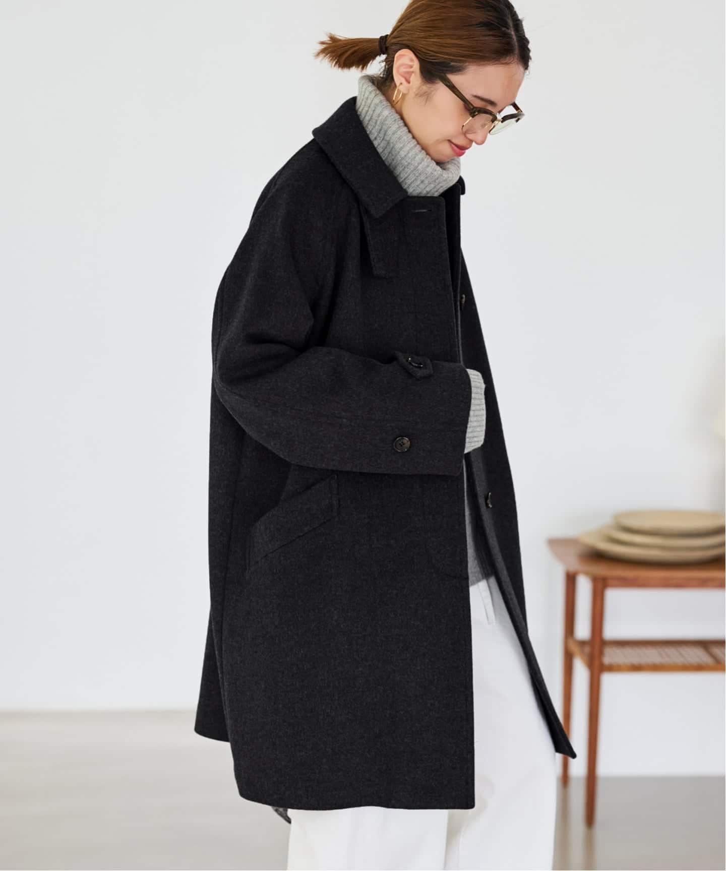 ≪追加≫ラムウールMIXシャルムバルカラーコート 3（ステンカラー