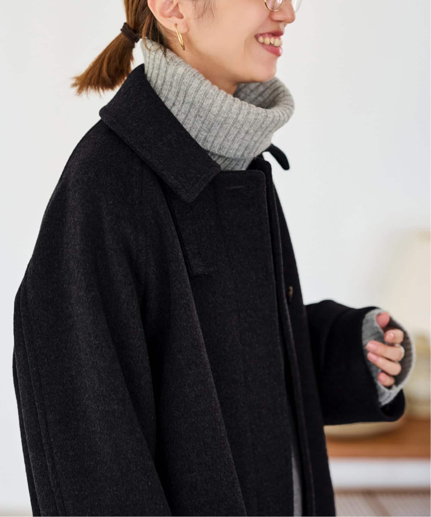 ≪追加≫ラムウールMIXシャルムバルカラーコート 3（ステンカラー