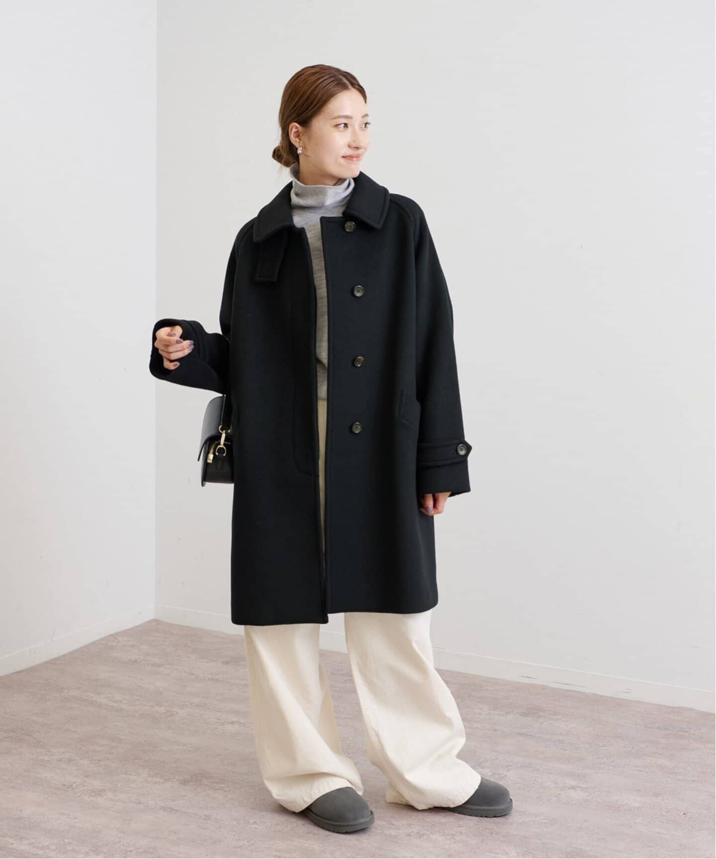 フレームワーク ラムウールMIXシャルムバルカラーコート ≪WEB先行 / 追加≫ラムウールMIXシャルムバルカラーコート（ステン