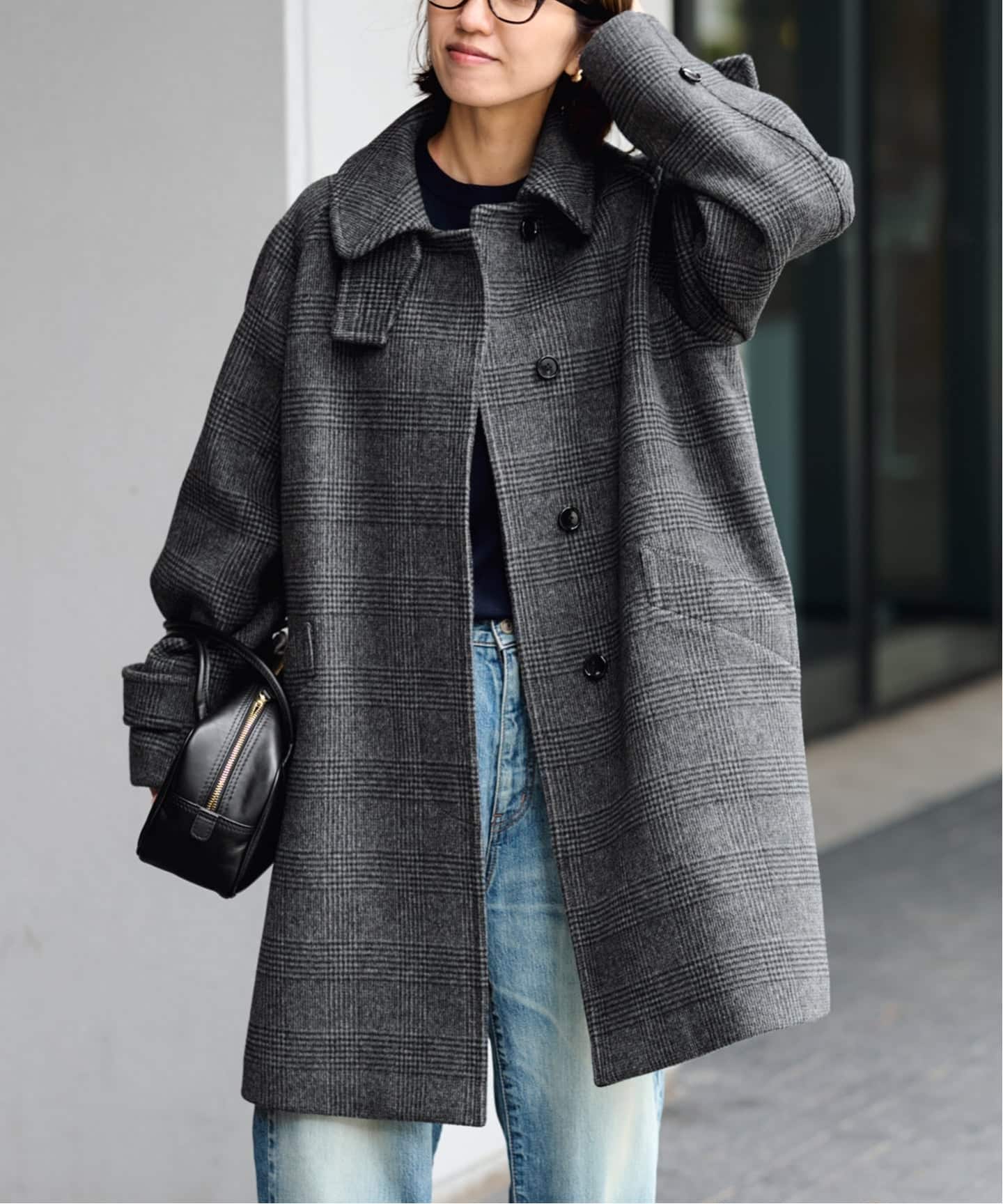 FRAMeWORK ラムウールMIXシャルムバルカラーコート　グレー ≪追加≫ラムウールMIXシャルムバルカラーコート 3（ステンカラー