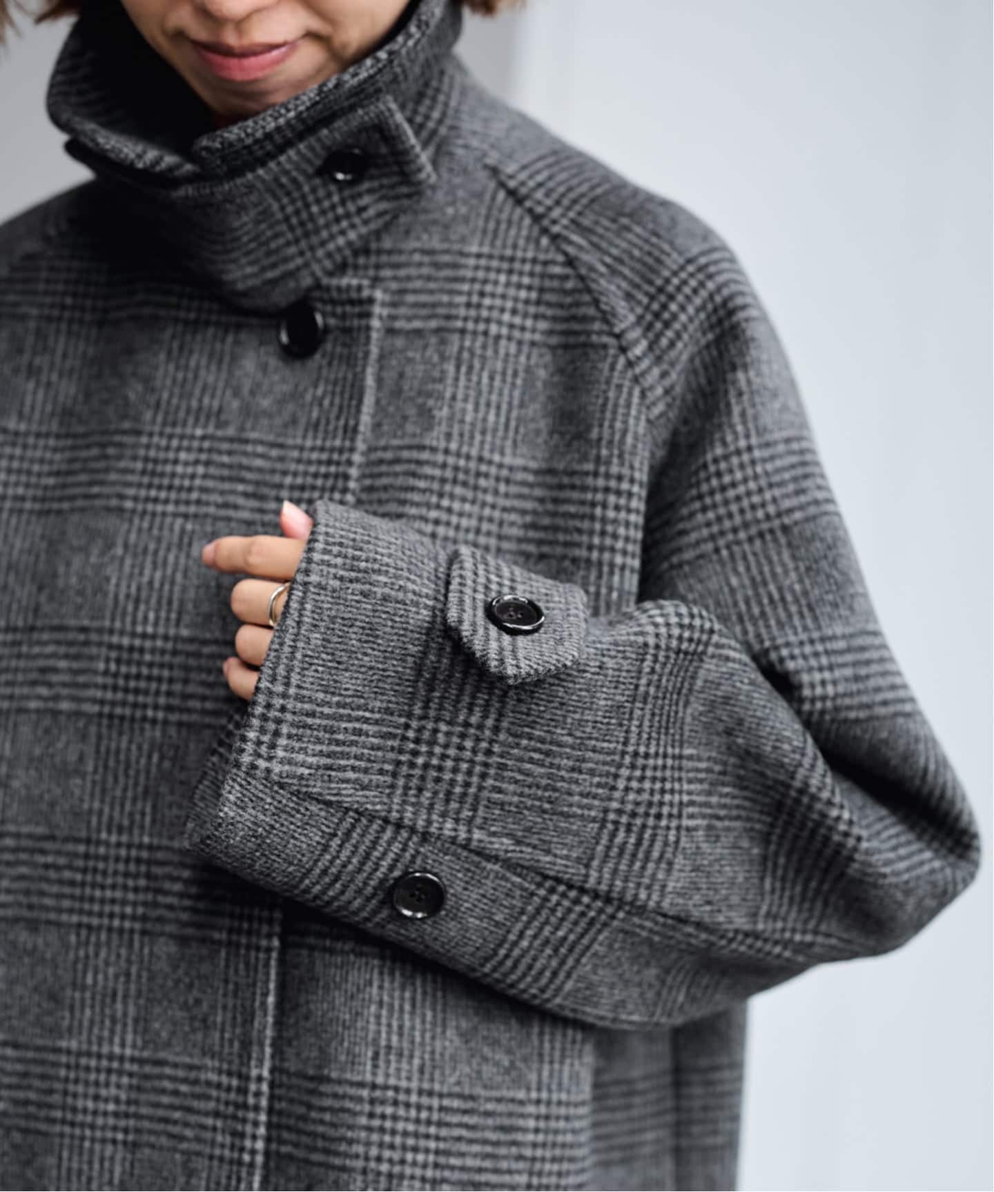 FRAMeWORK ラムウールMIXシャルムバルカラーコート　グレー　38 FRAMeWORK ラムウールMIXシャルムバルカラーコート グレー - メルカリ