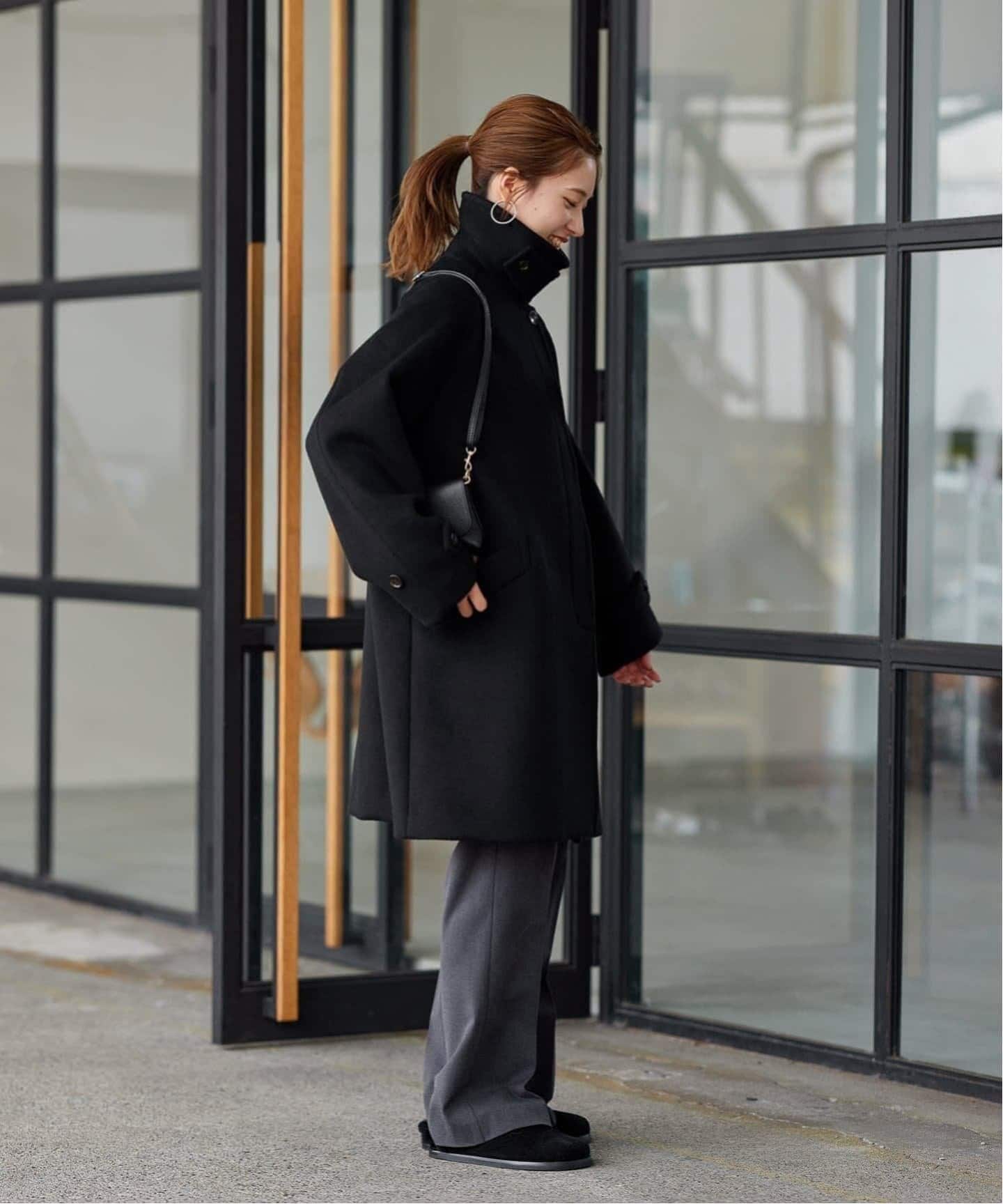 ≪追加≫ラムウールMIXシャルムバルカラーコート 4（ステンカラー