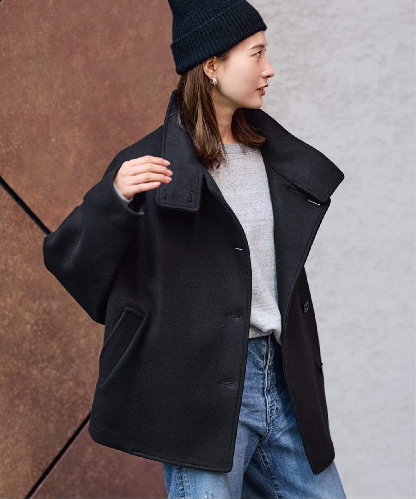 メルトンコクーンコート（その他ブルゾン／アウター）｜FRAMeWORK