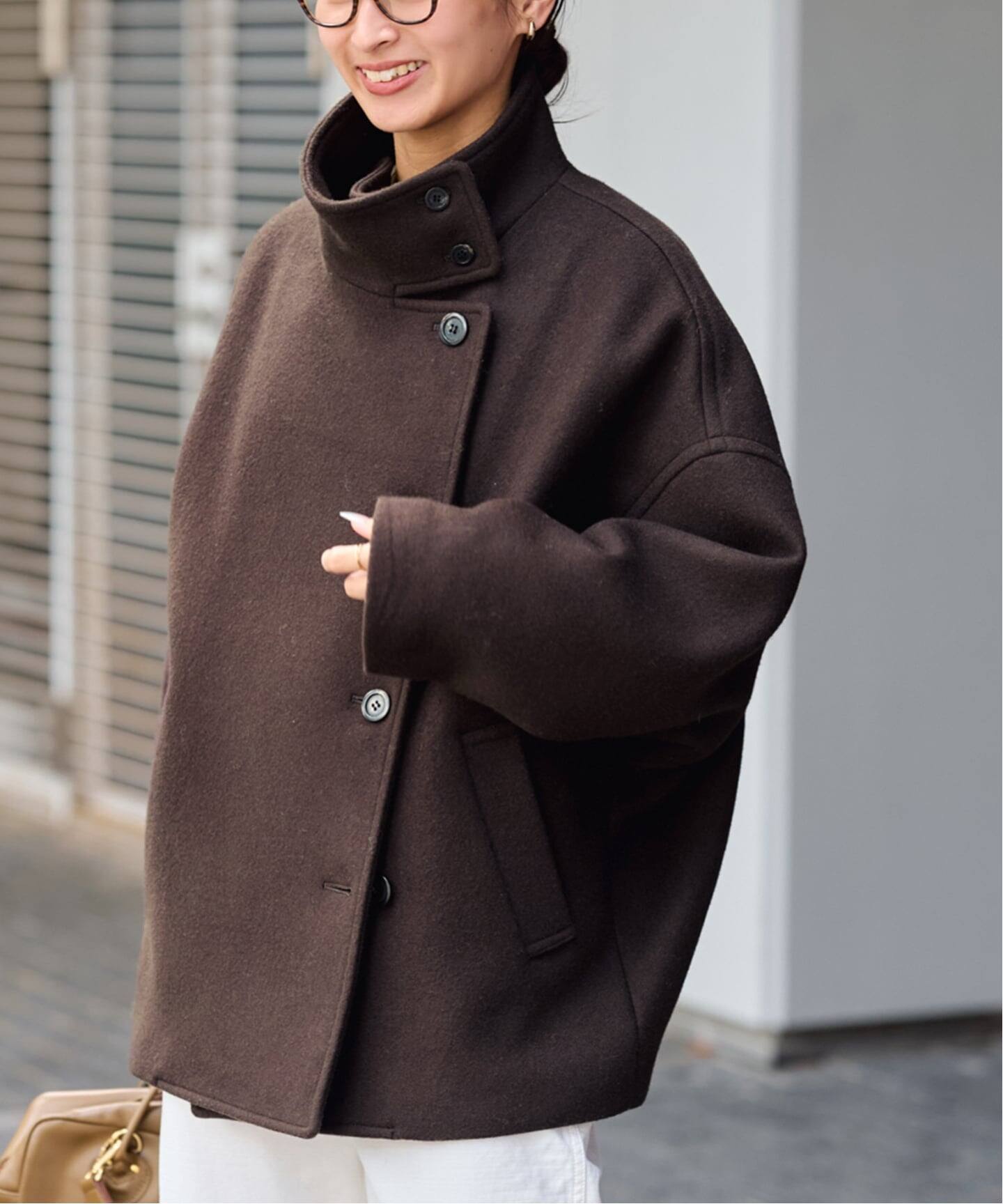 フレームワーク　メルトンフードコート　2022 FRAMeWORK（フレームワーク）の「メルトンフードコート（ダッフル