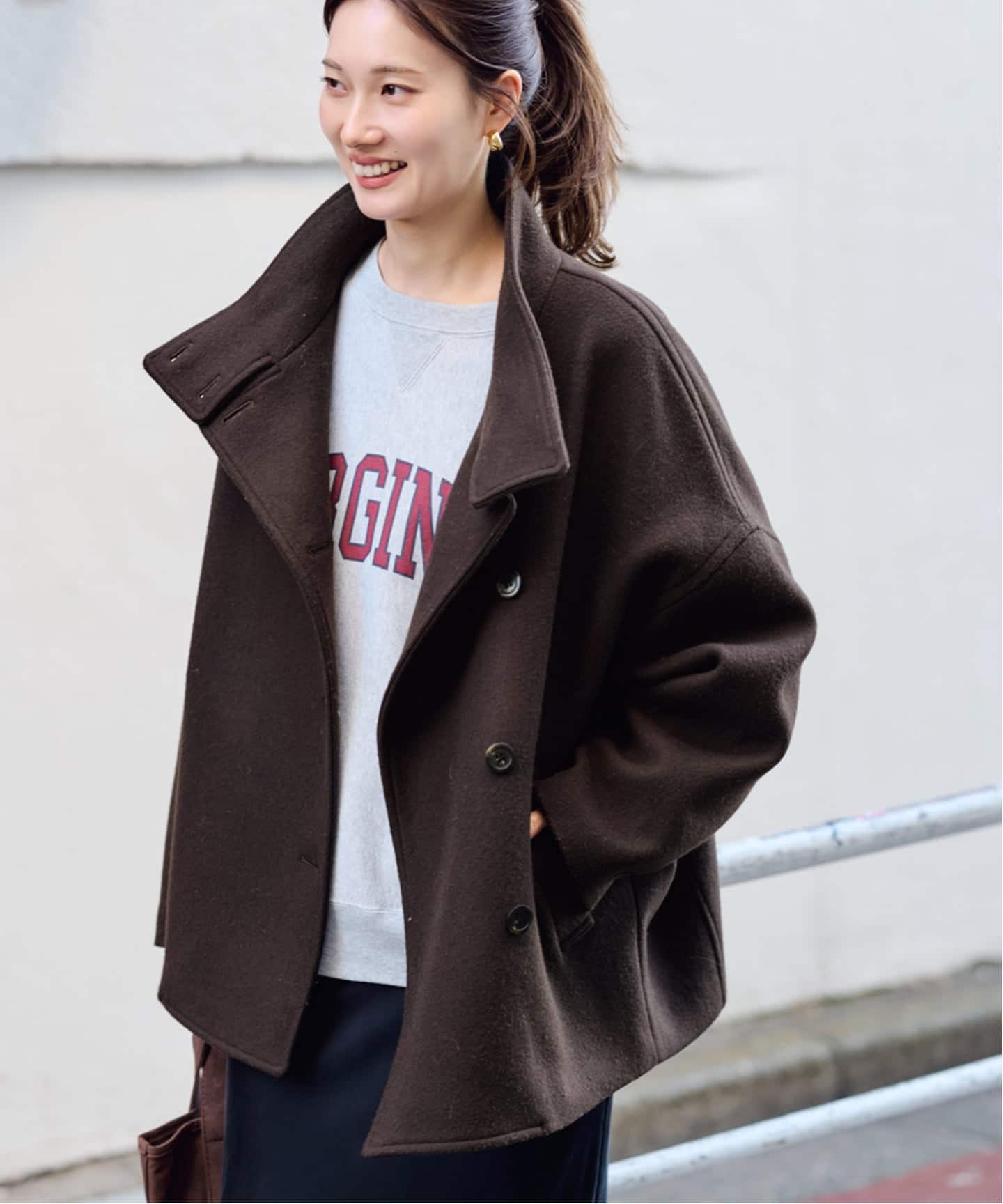 メルトンコクーンコート（その他ブルゾン／アウター）｜FRAMeWORK